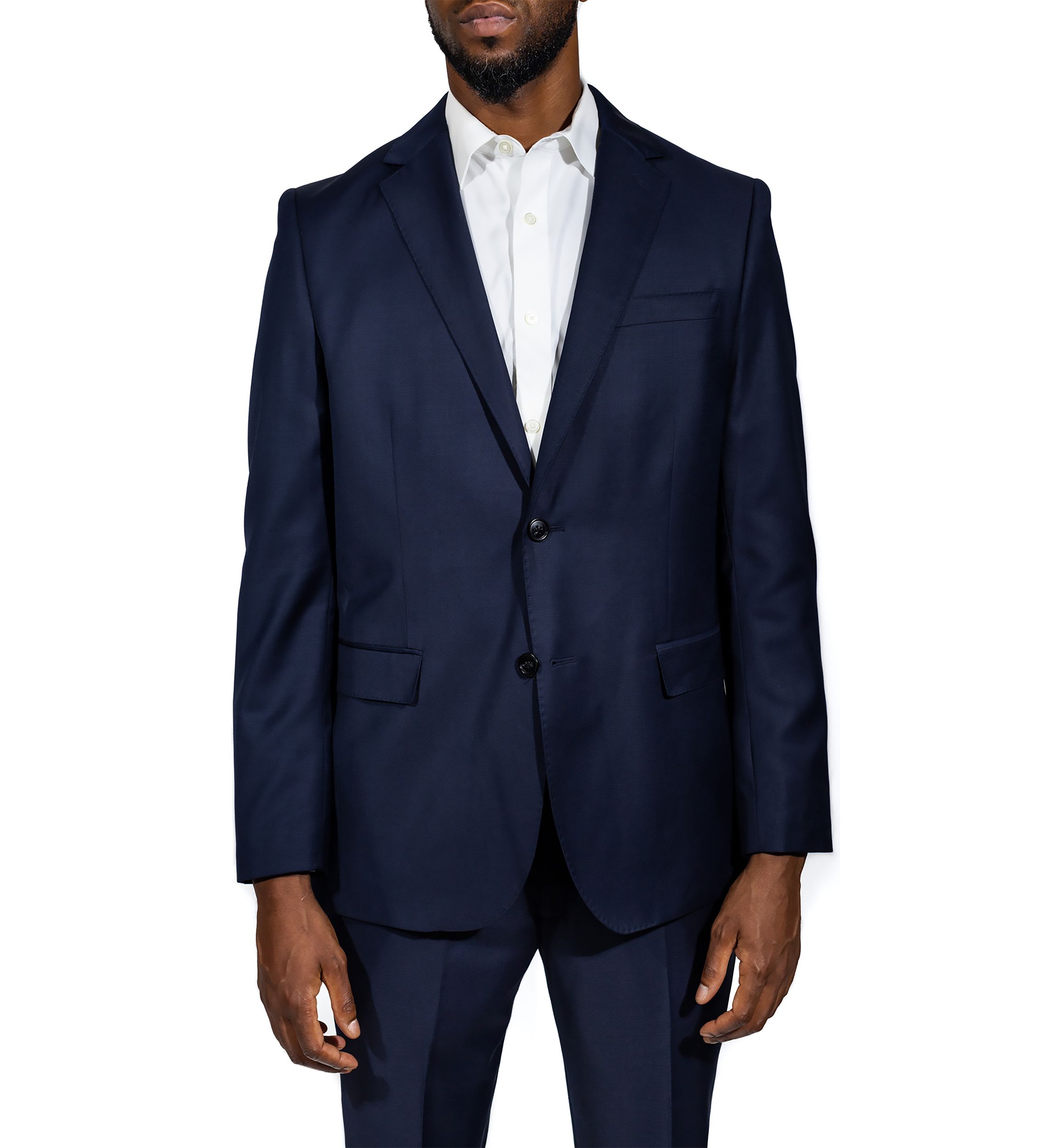 Mens Navy Wool Suit Jacket
