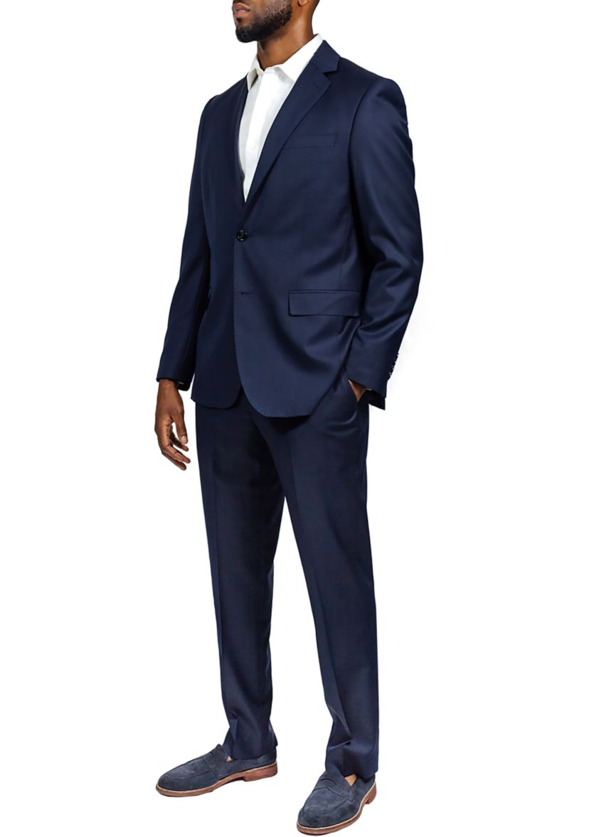 Mens Navy Wool Suit Jacket