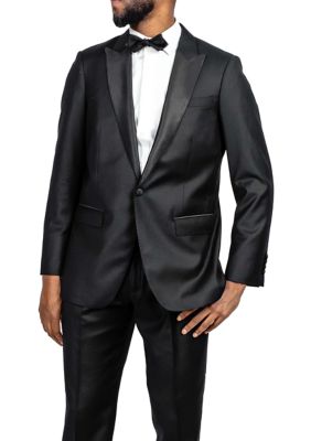 9tofive Men s Black Tuxedo Peak Jacket