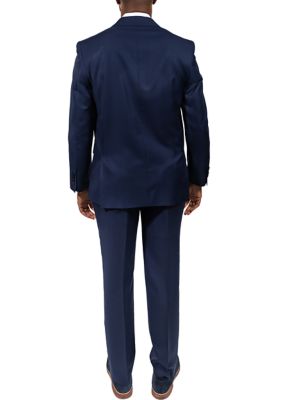 Men's Navy Wool Suit Pants