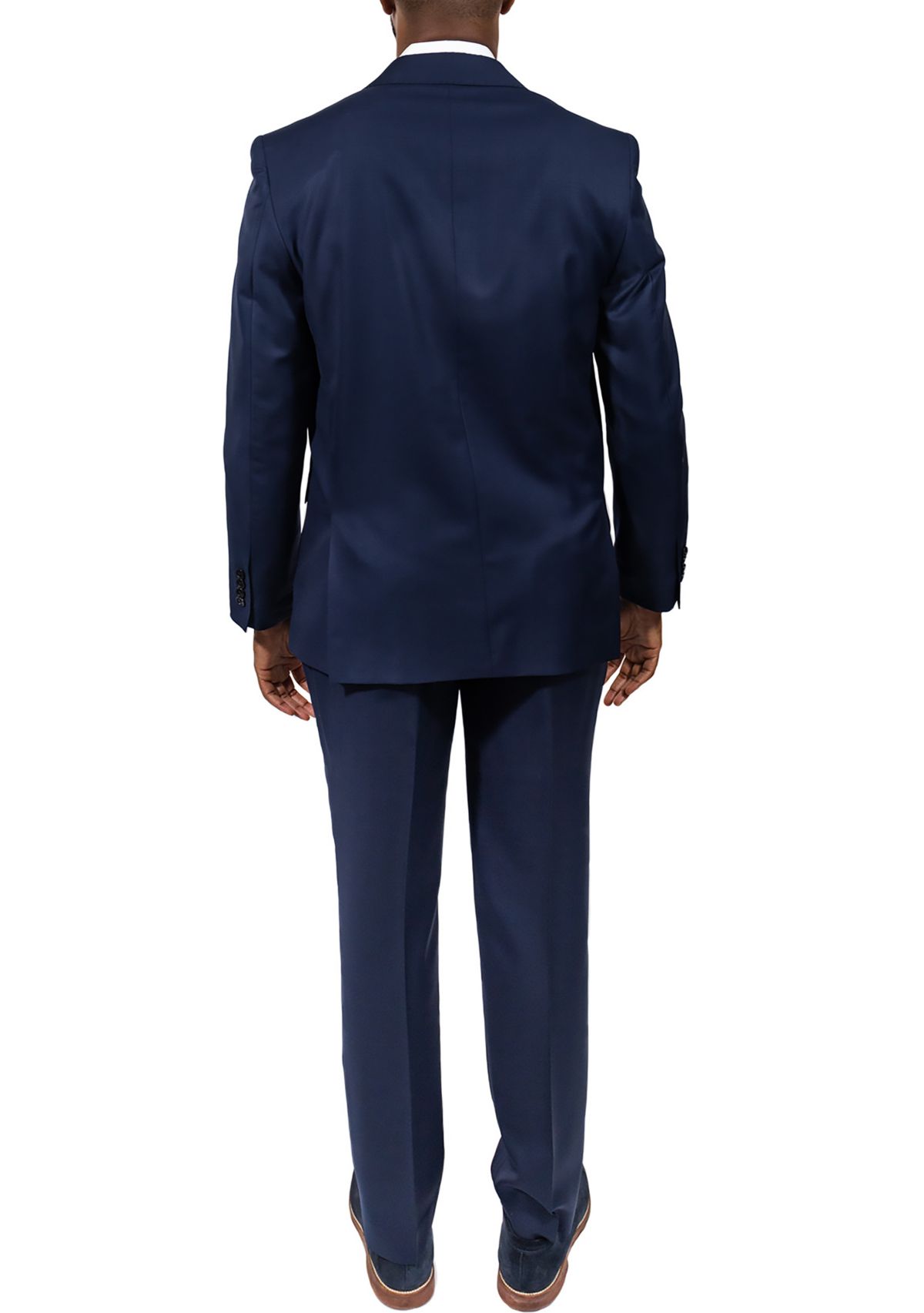 Mens Navy Wool Suit Pants