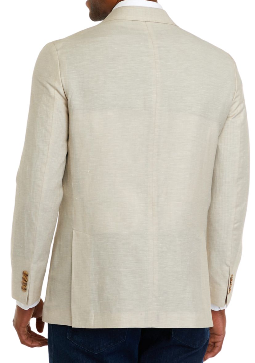 Mens Tan Linen Sport Coat