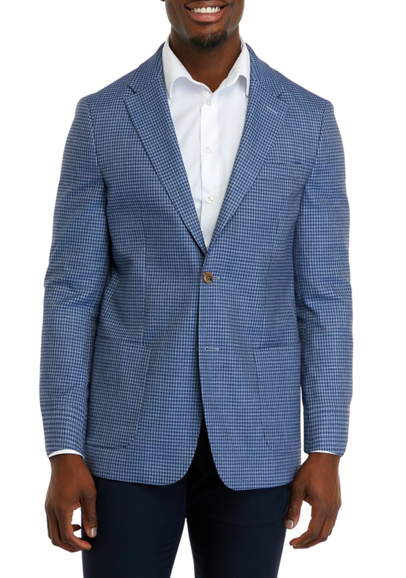 Mens Blue Check Sport Coat