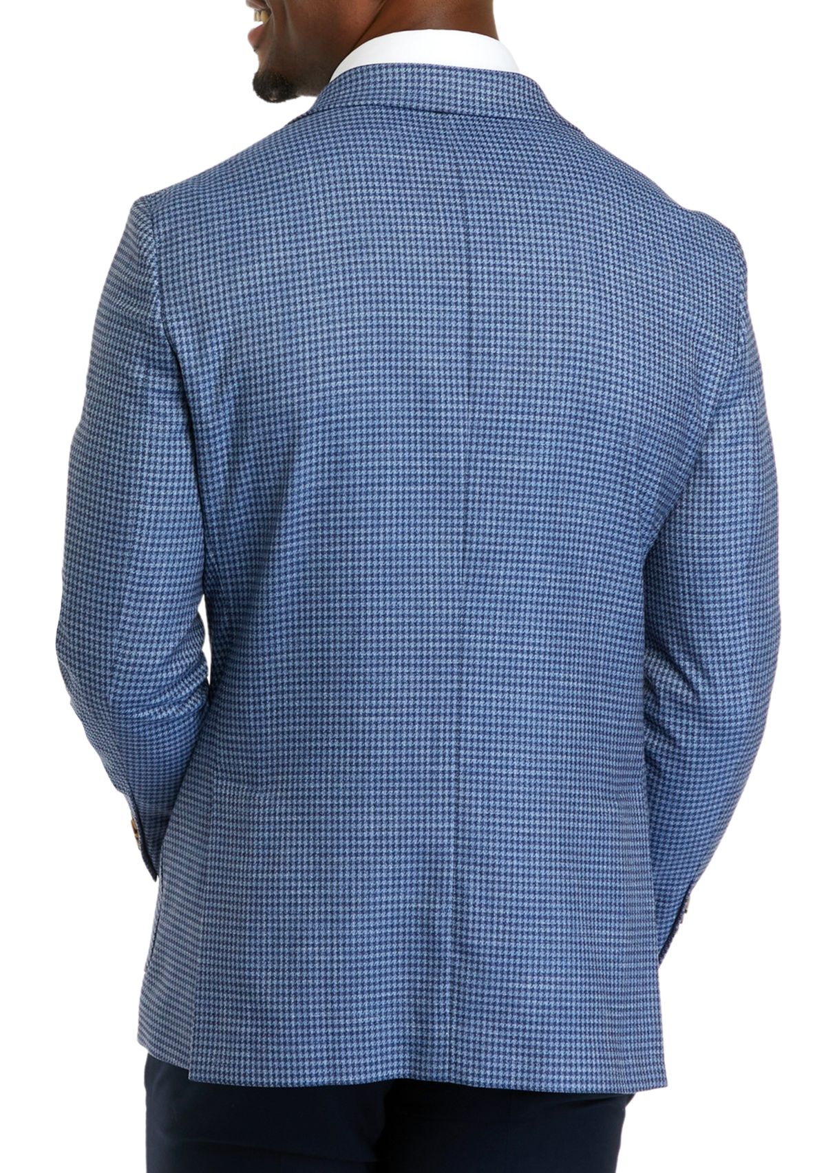 Mens Blue Check Sport Coat