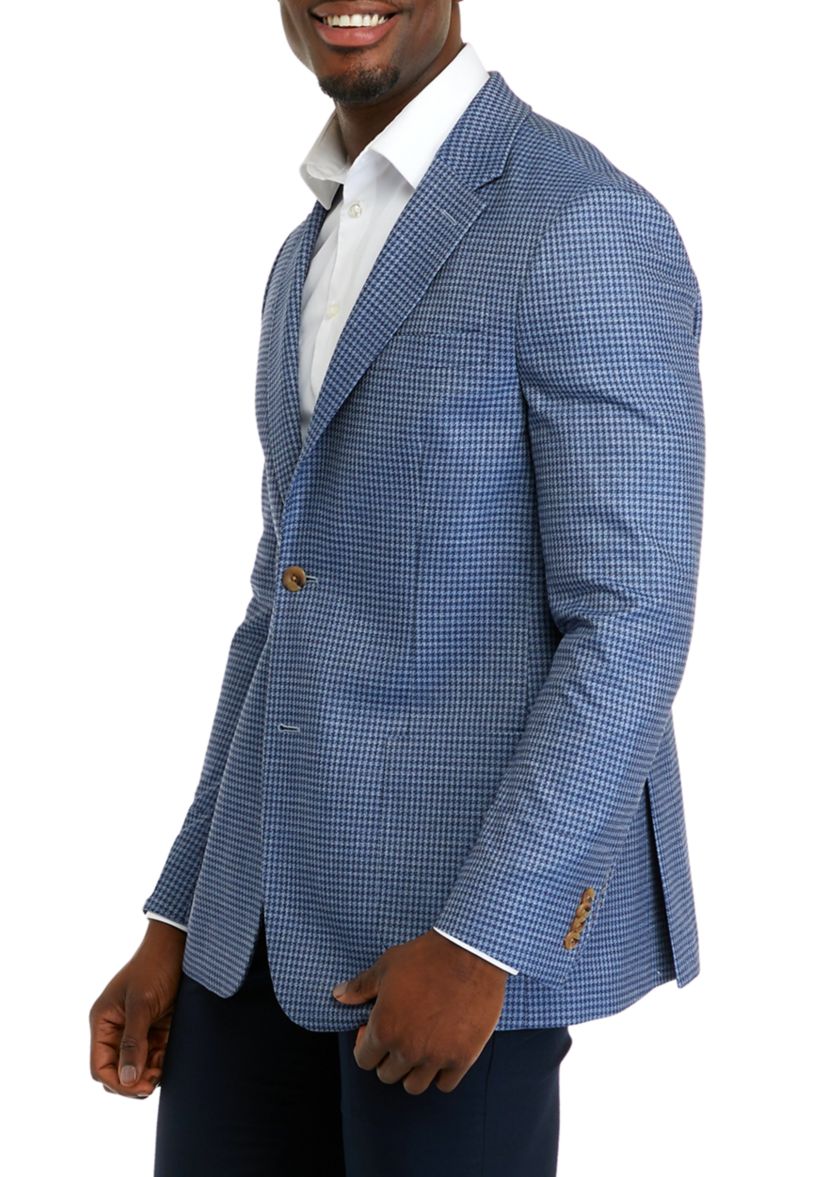 Mens Blue Check Sport Coat