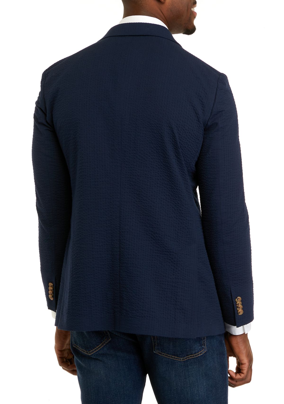 Mens Seersucker Blazer