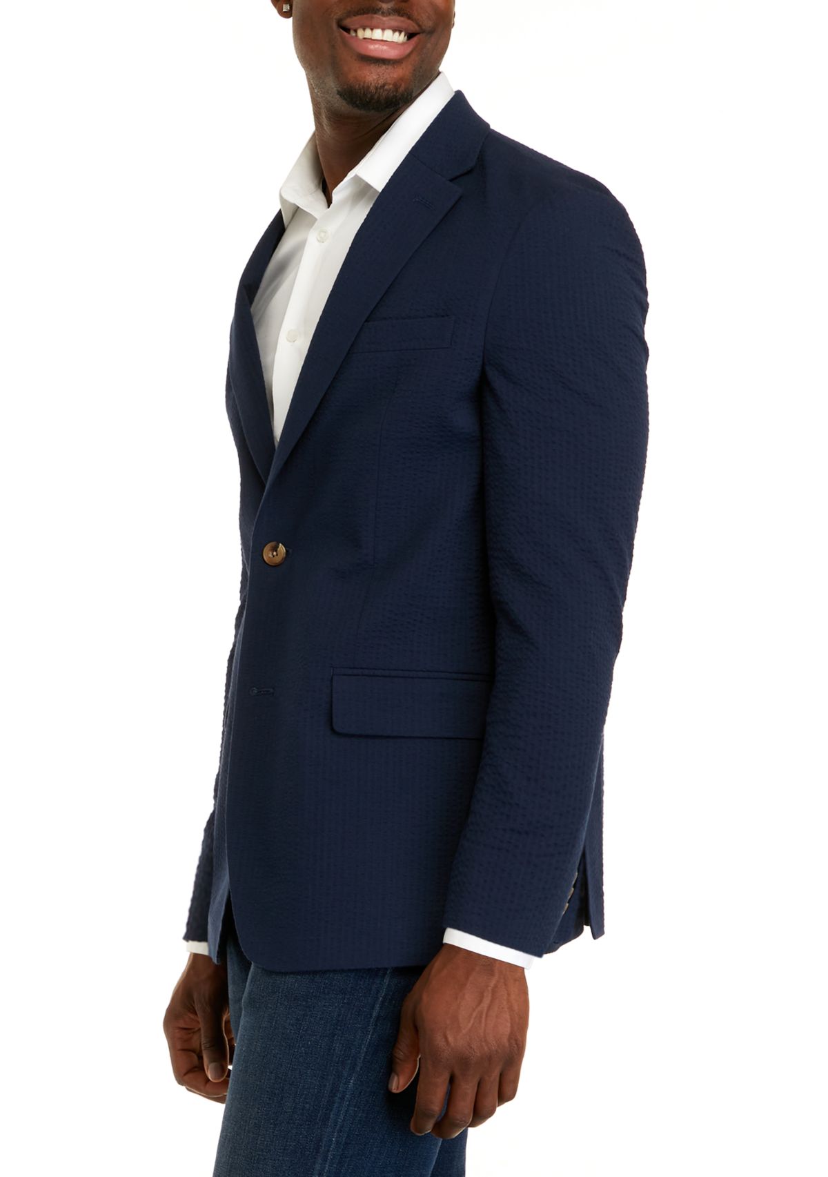 Mens Seersucker Blazer