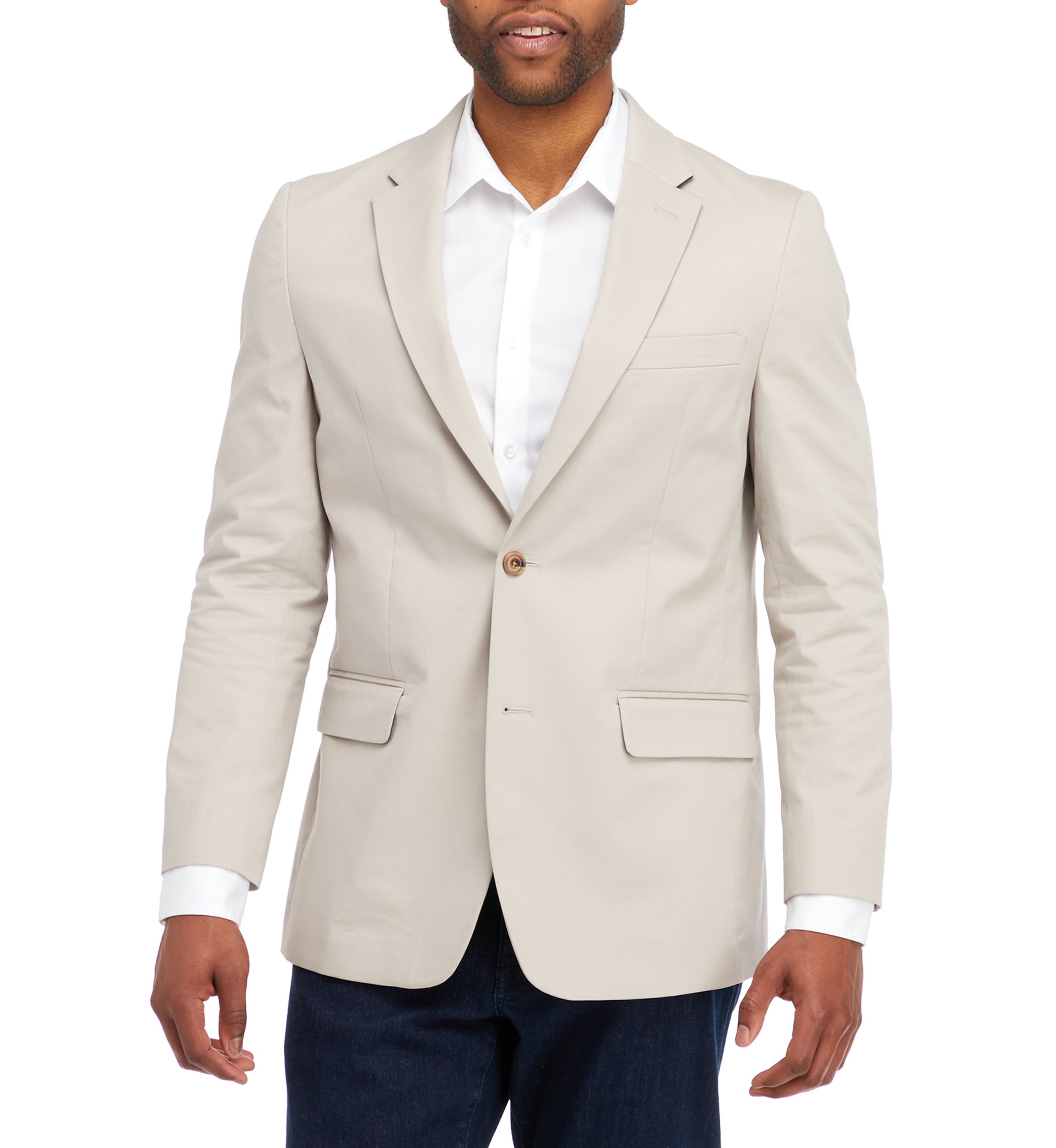 Mens Washed Twill Sport Coat