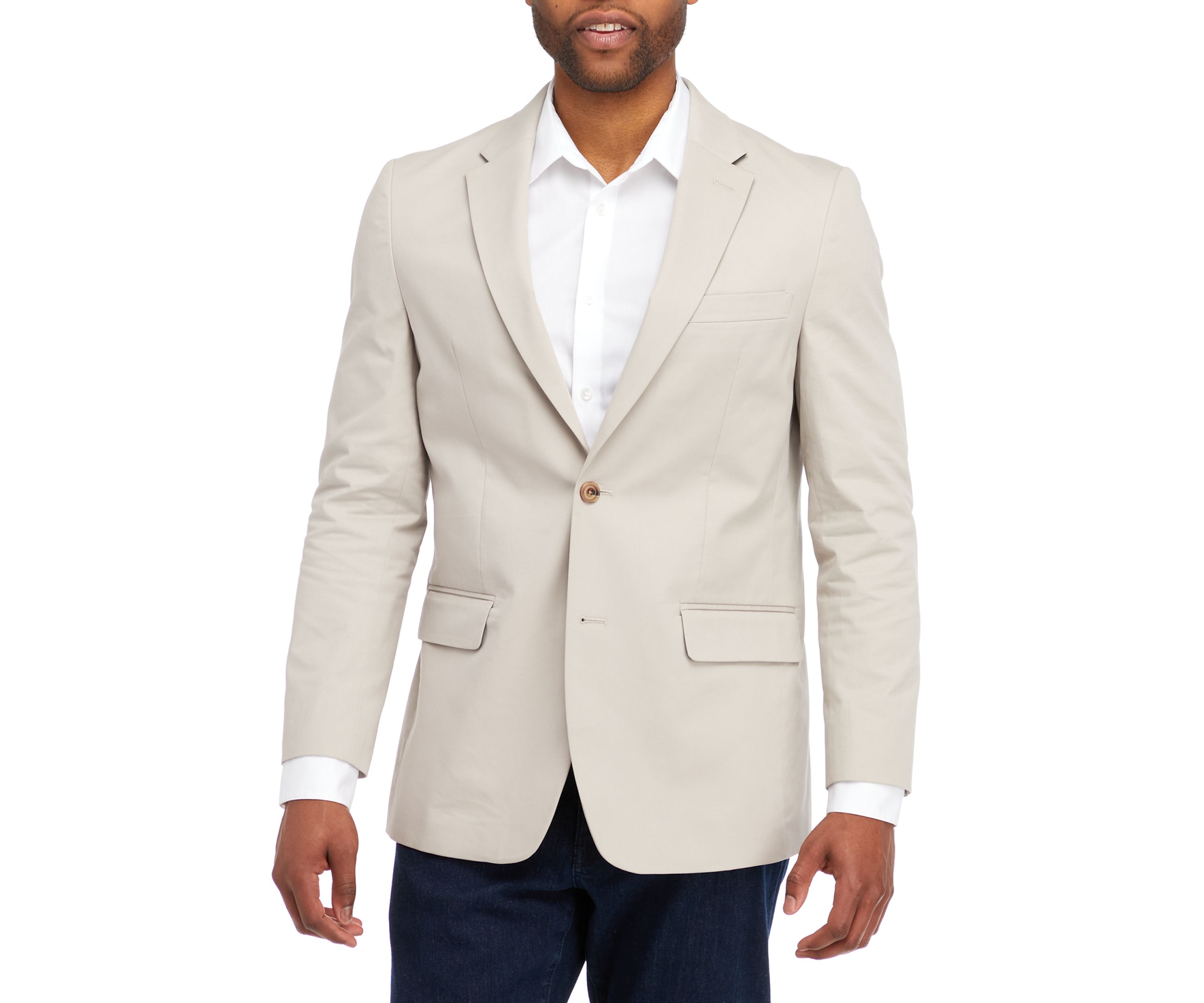 Mens Washed Twill Sport Coat