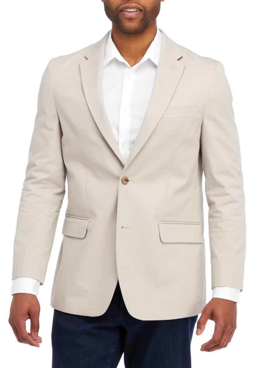 Mens Washed Twill Sport Coat