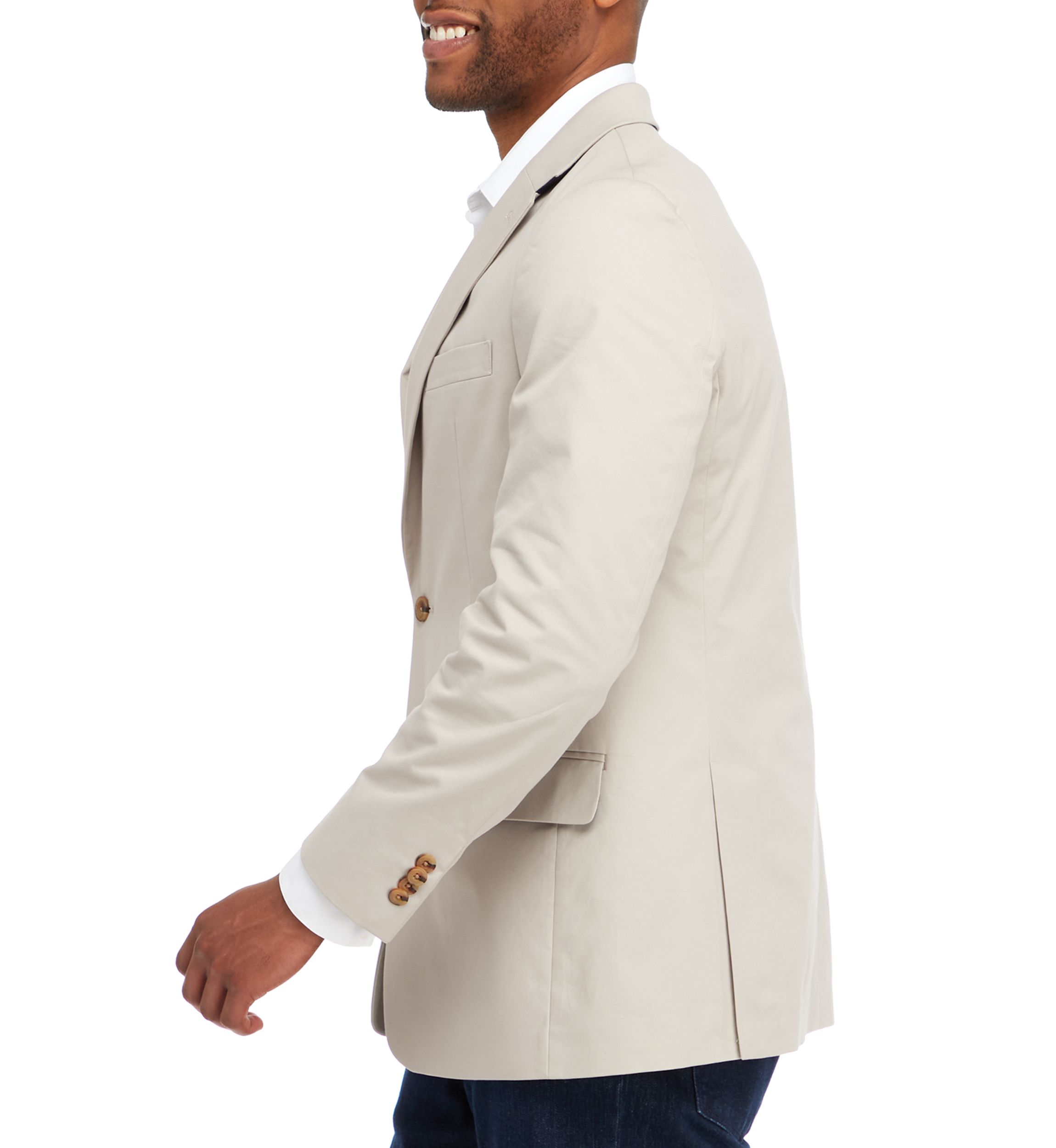 Mens Washed Twill Sport Coat