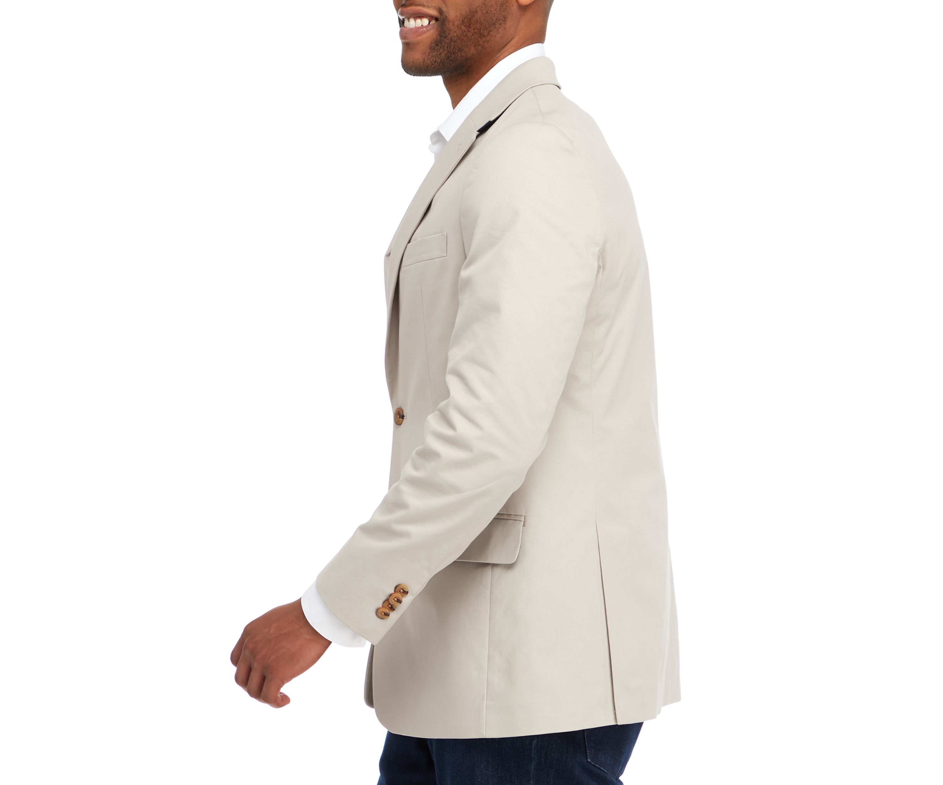 Mens Washed Twill Sport Coat
