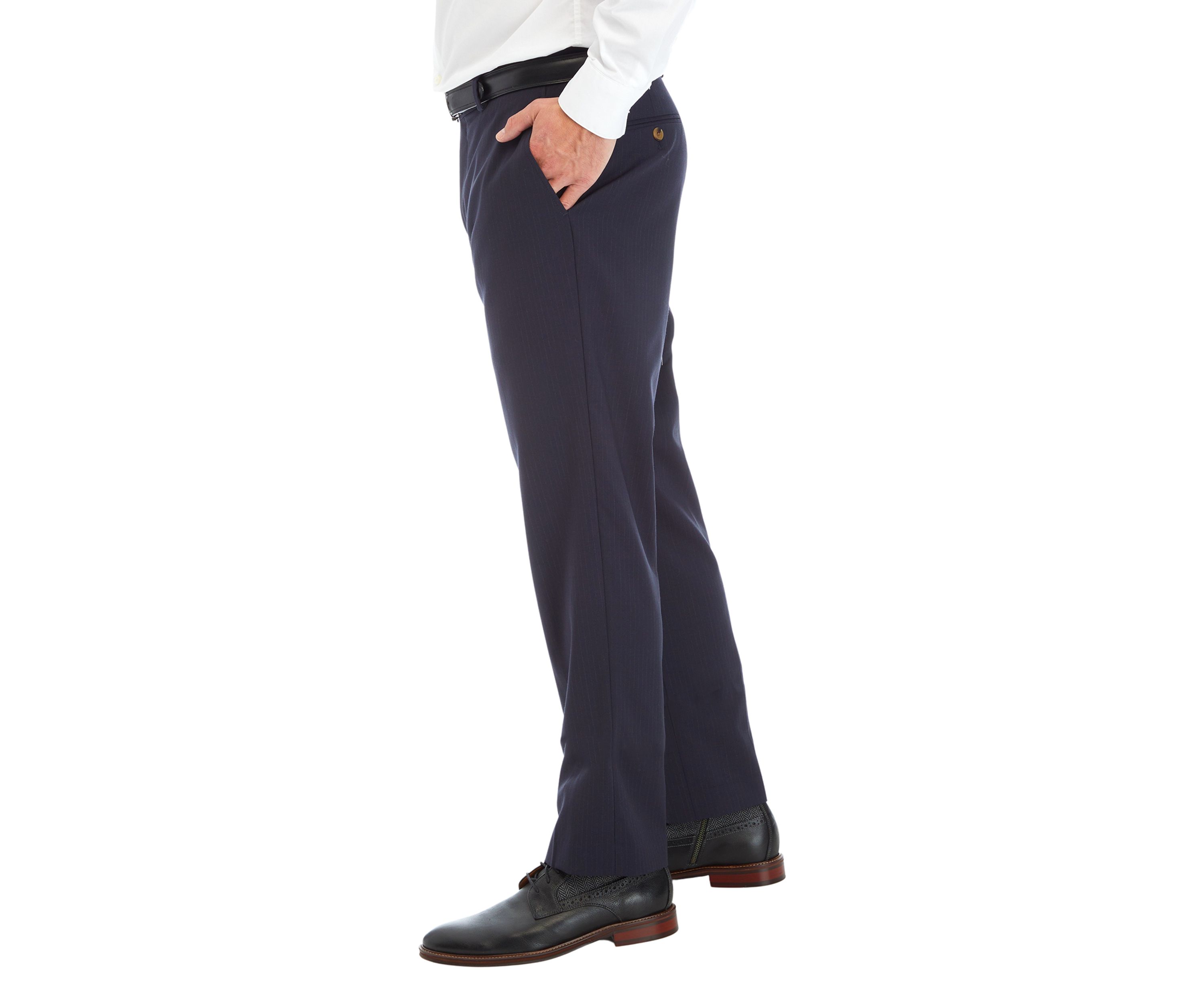 Mens Navy Stripe Pants