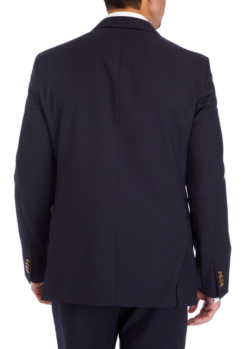 Mens Navy Stripe Sport Coat