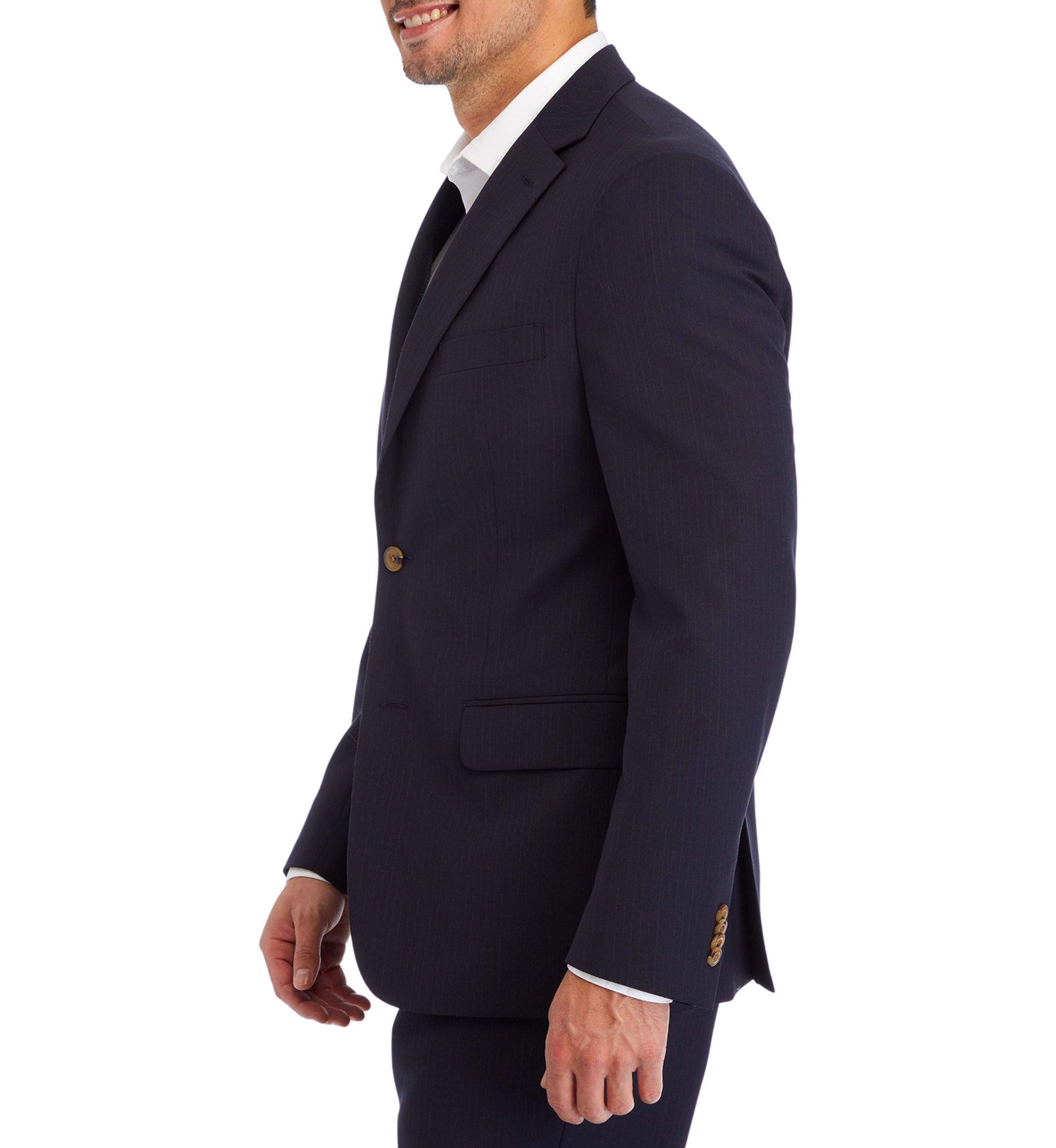 Mens Navy Stripe Sport Coat