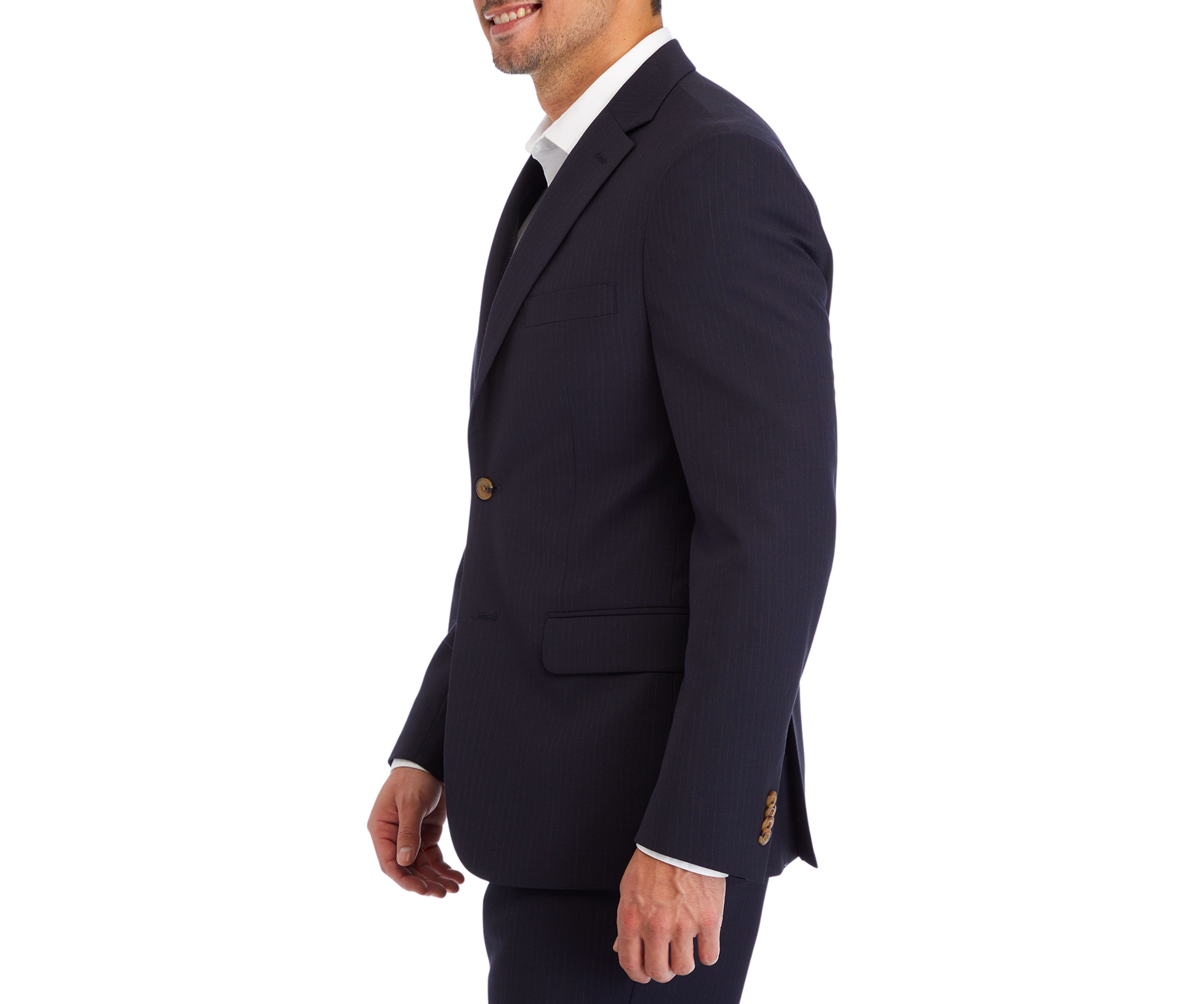 Mens Navy Stripe Sport Coat