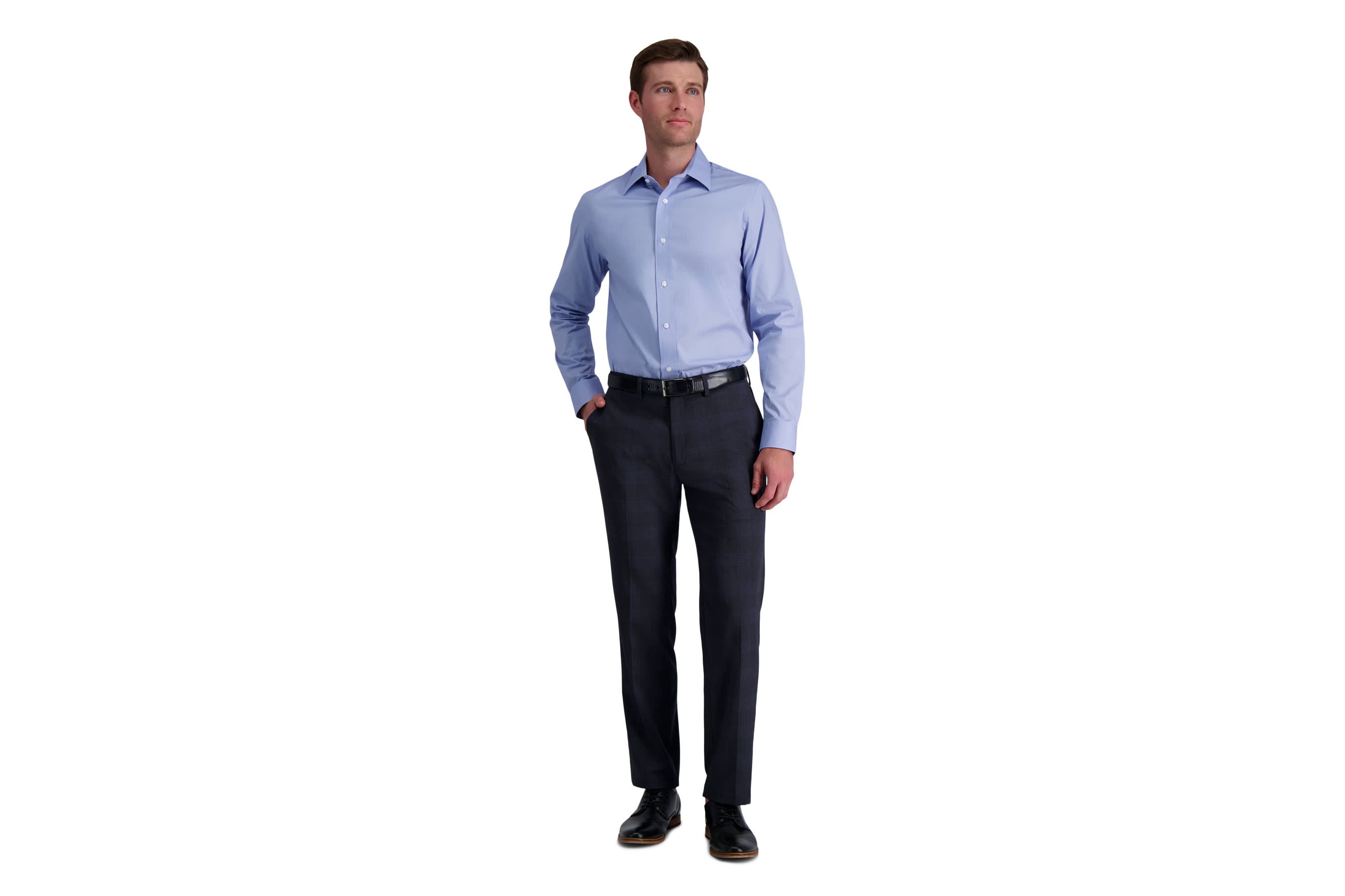 Mens Premium Comfort Slim Fit Dress Shirt