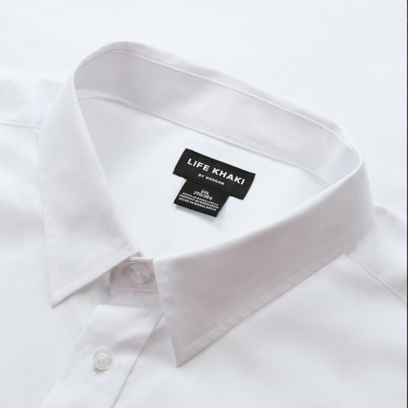 Big & Tall Life Khaki™ With REPREVE® Comfort Woven Button-Down Shirt