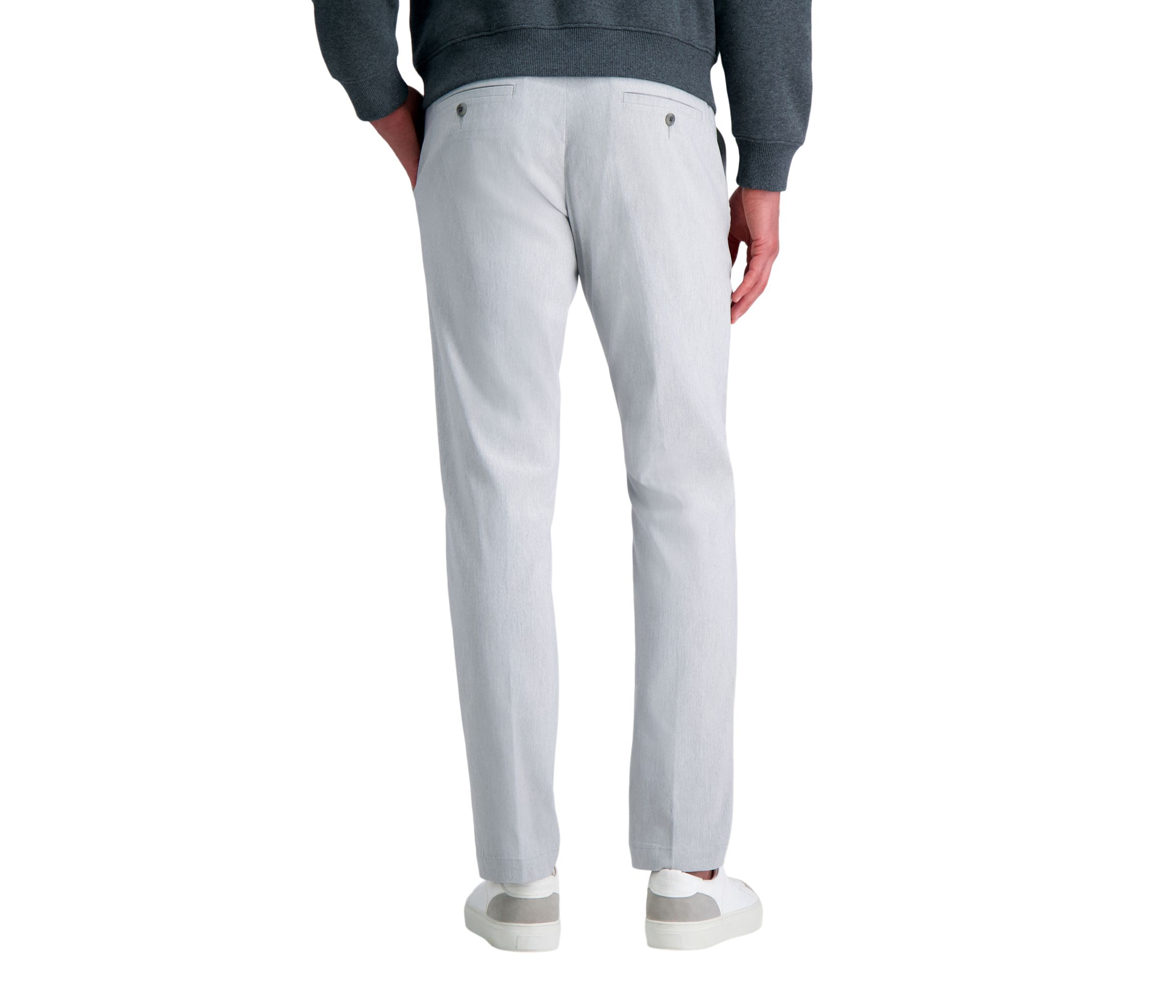 Life Khaki�� Straight Fit Flat Front Flex Pant
