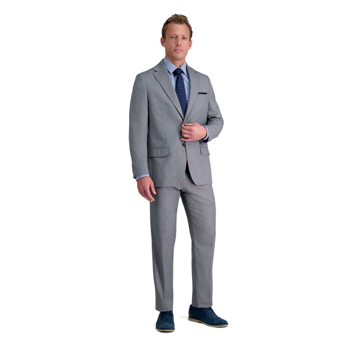 J.M. Haggar�� Tailored Fit Micro Dobby Suit Separate Pant