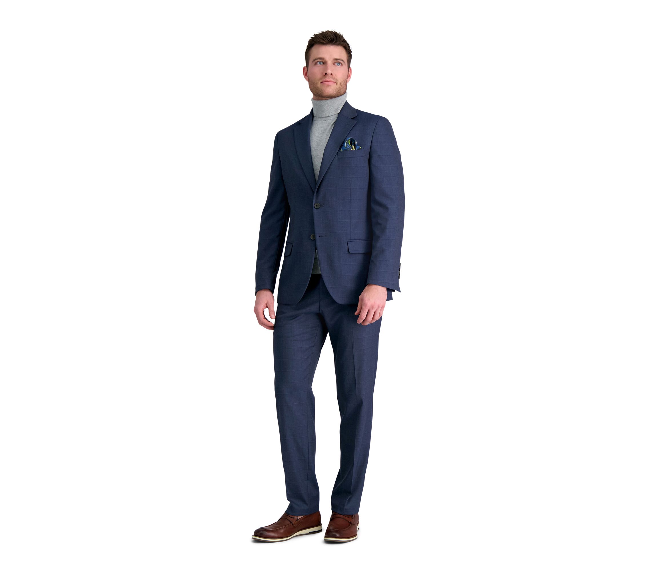J.M. Haggar™ Tailored Fit Windowpane Suit Separate Jacket