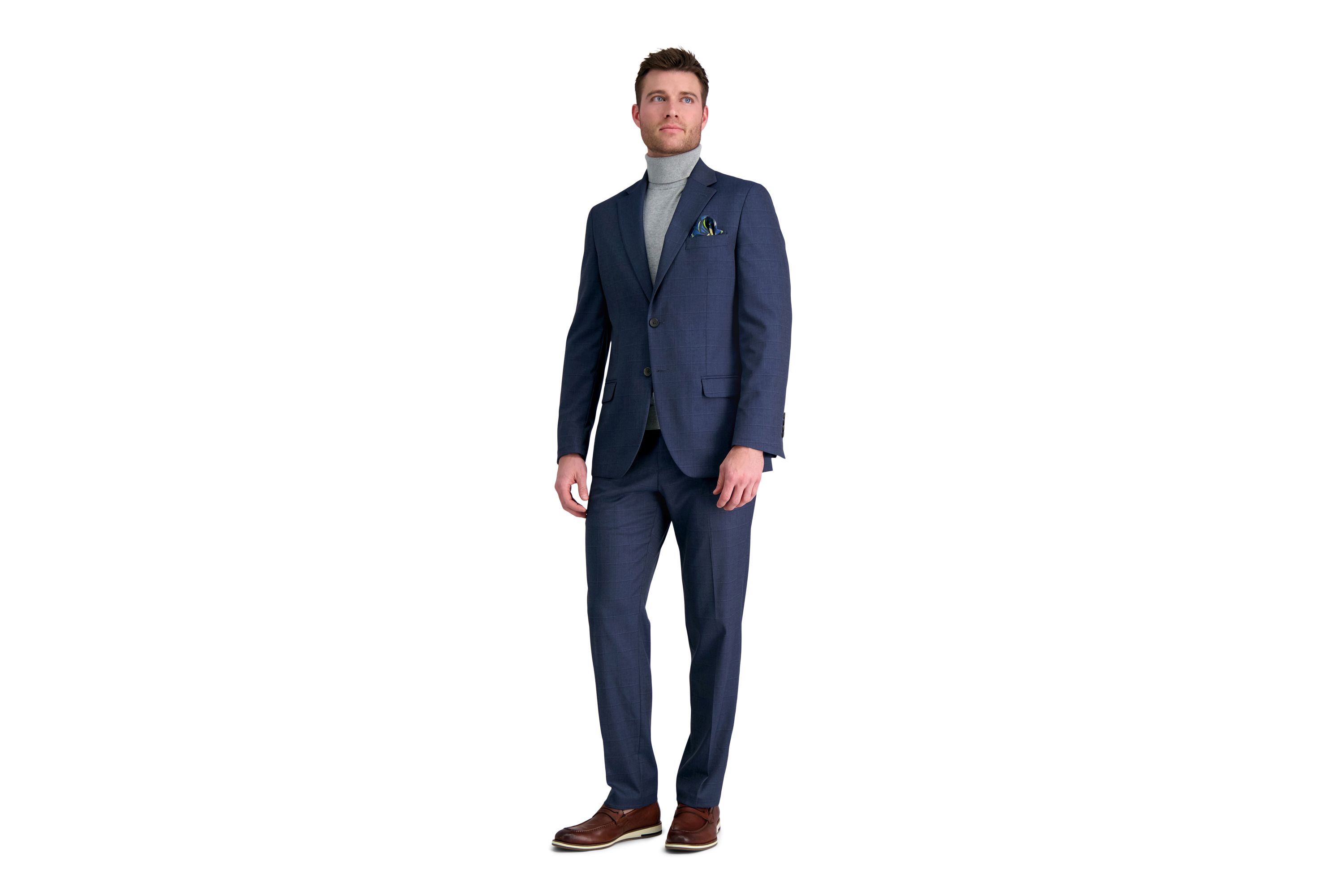 J.M. Haggar™ Tailored Fit Windowpane Suit Separate Jacket