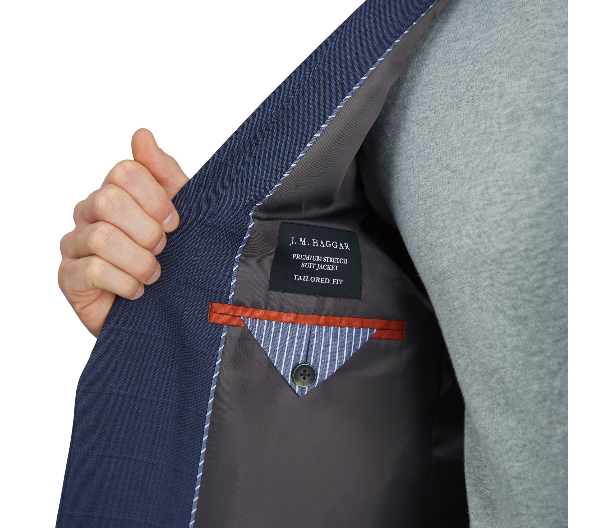J.M. Haggar™ Tailored Fit Windowpane Suit Separate Jacket