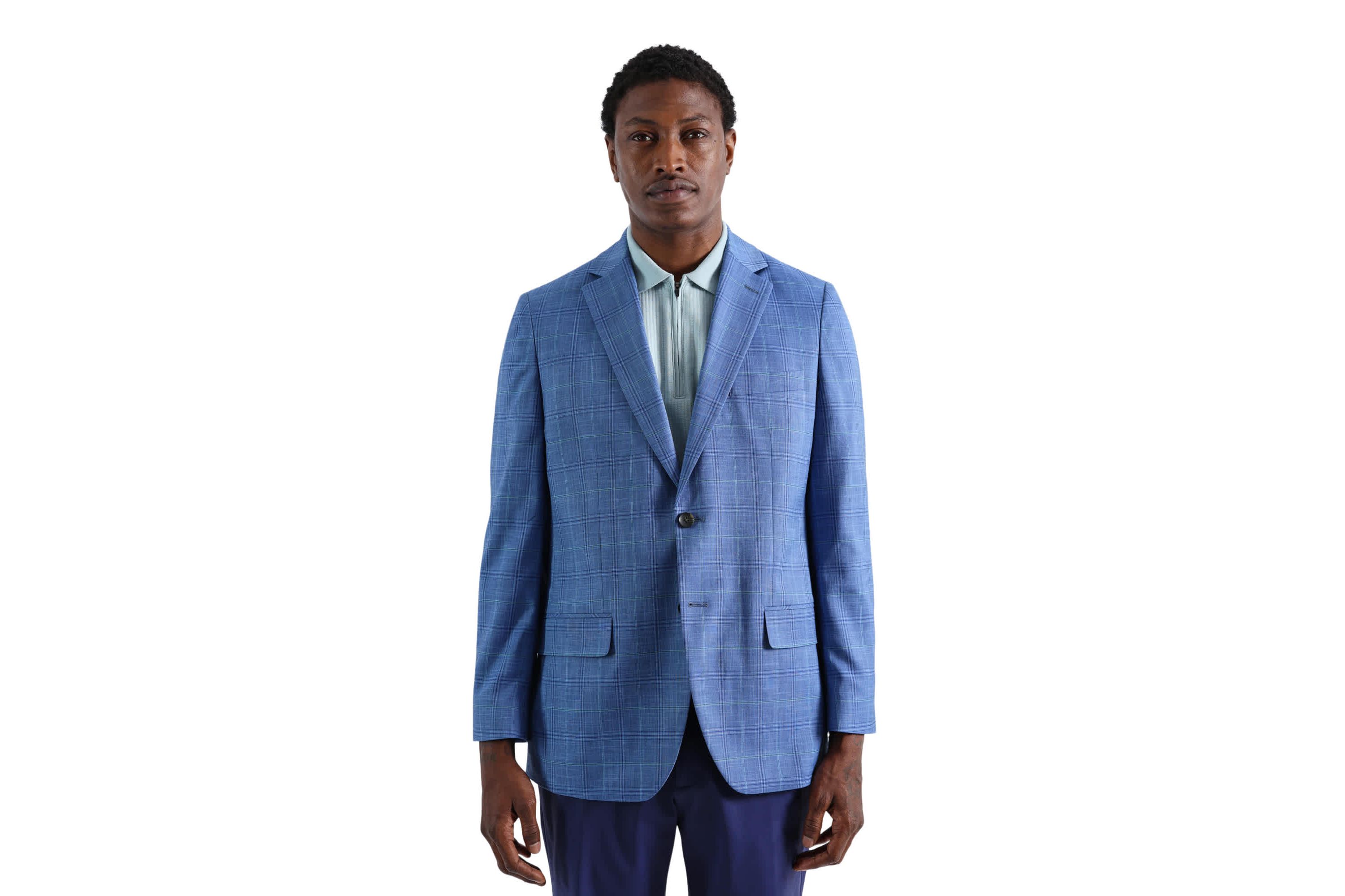 J.M. Haggar™ Plaid Windowpane Tailored Fit Sport Coat