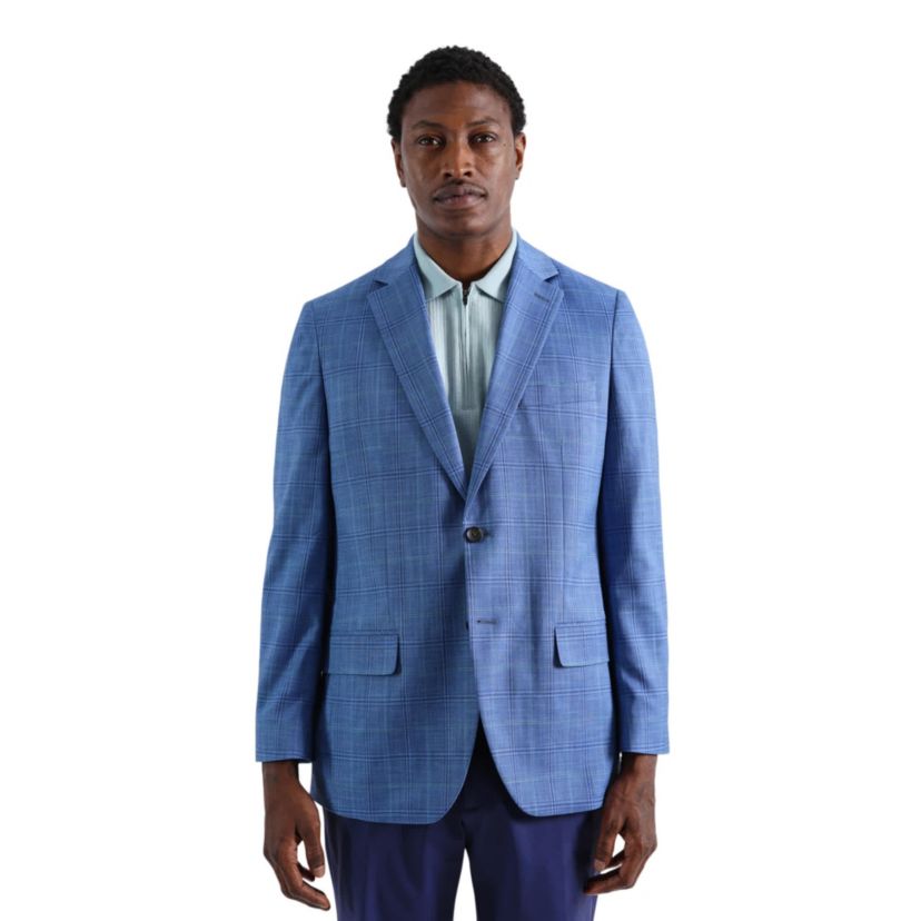 J.M. Haggar™ Plaid Windowpane Tailored Fit Sport Coat