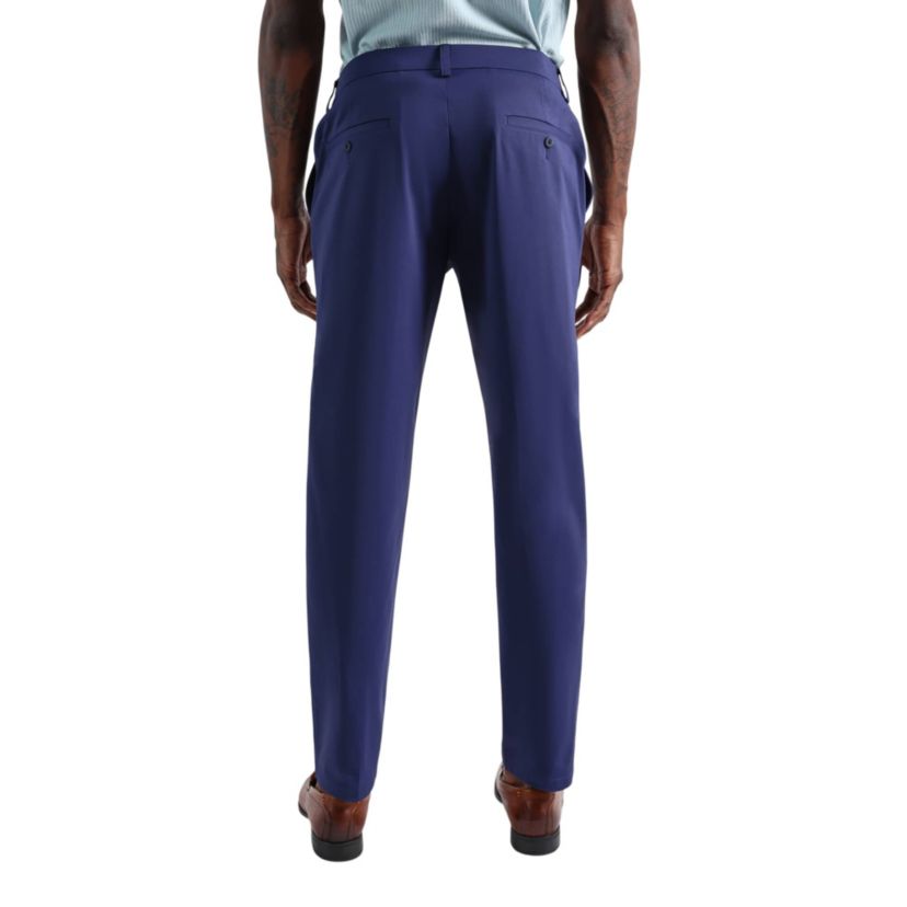 Mens Sport Travel Performance Straight Fit Flat Front Pant