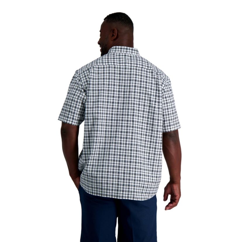 Big & Tall Haggar® Mens Short Sleeve Button-Down Linen Shirt