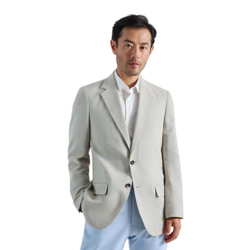 J.M. Haggar�� Premium Tailored Fit Windowpane Sport Coat
