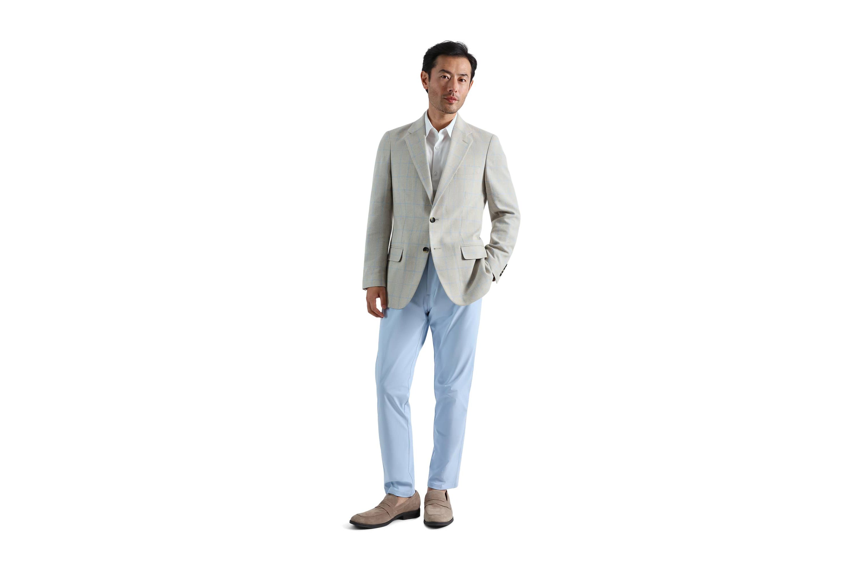 J.M. Haggar�� Premium Tailored Fit Windowpane Sport Coat