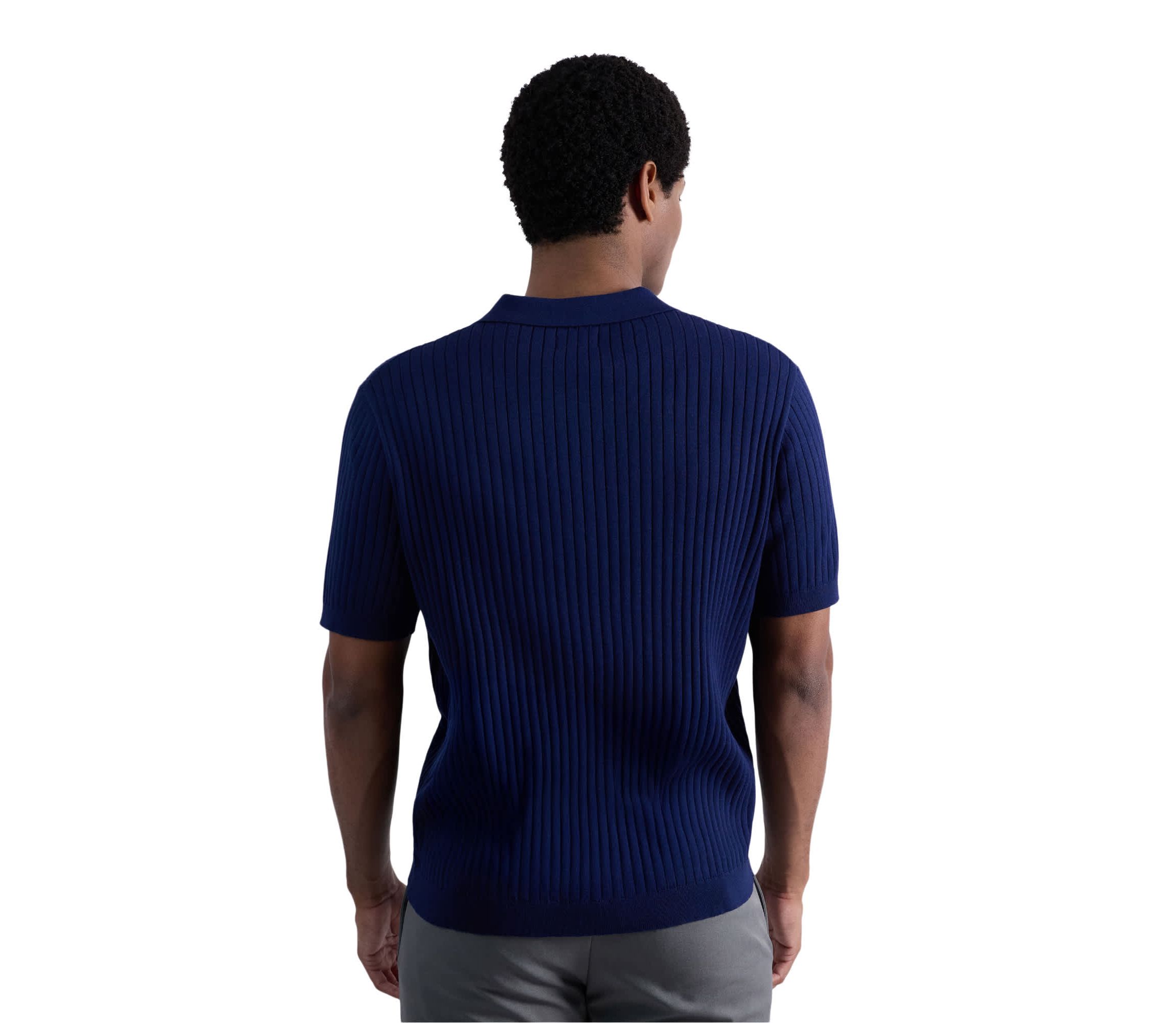 Haggar® Mens Johnny Collar Slim Fit Ribbed Sweater