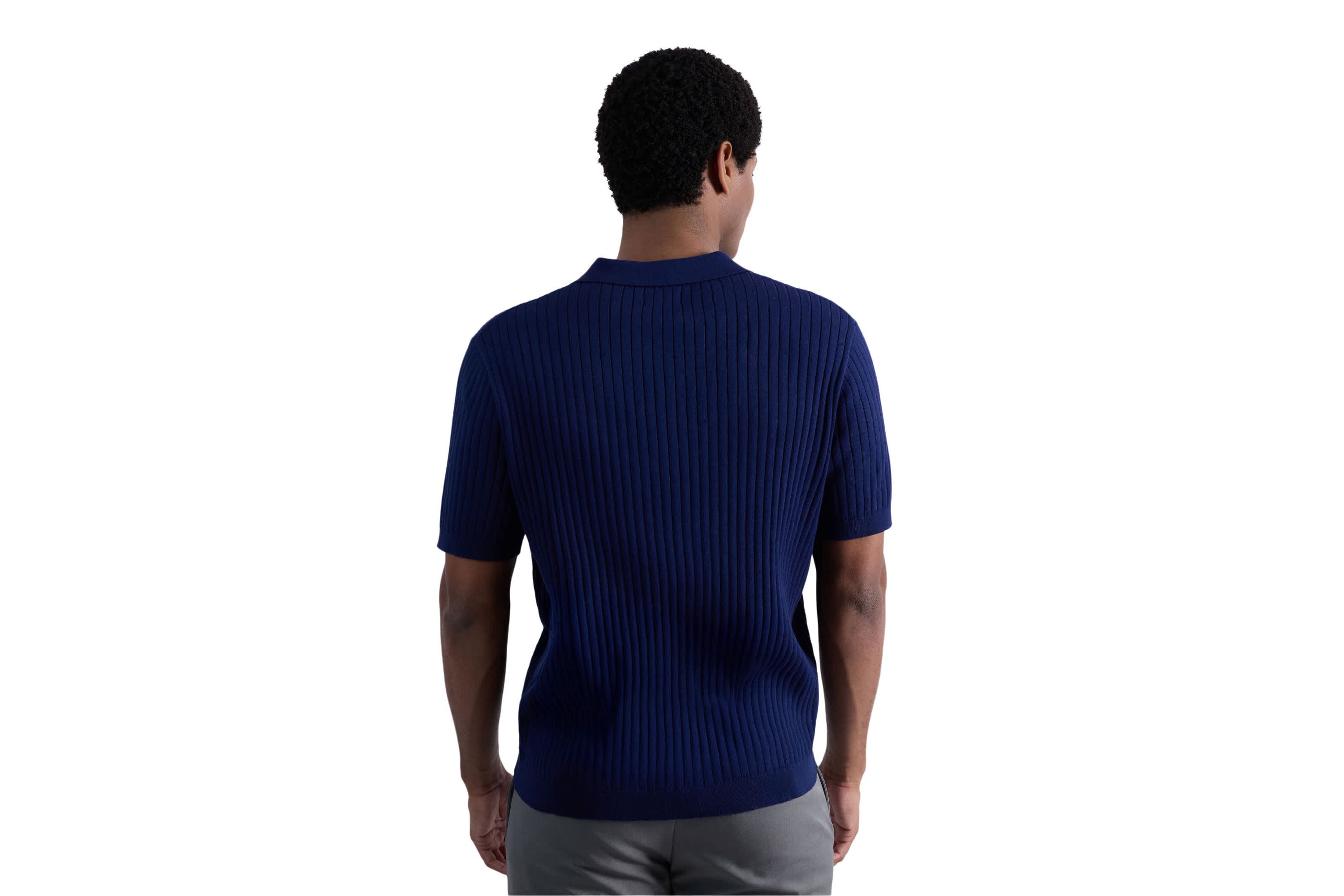 Haggar® Mens Johnny Collar Slim Fit Ribbed Sweater