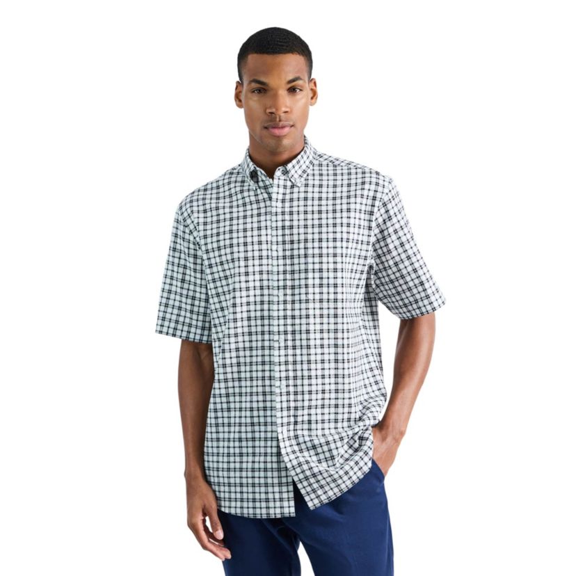 Mens Life Khaki�� Short Sleeve Button-Down Linen Shirt