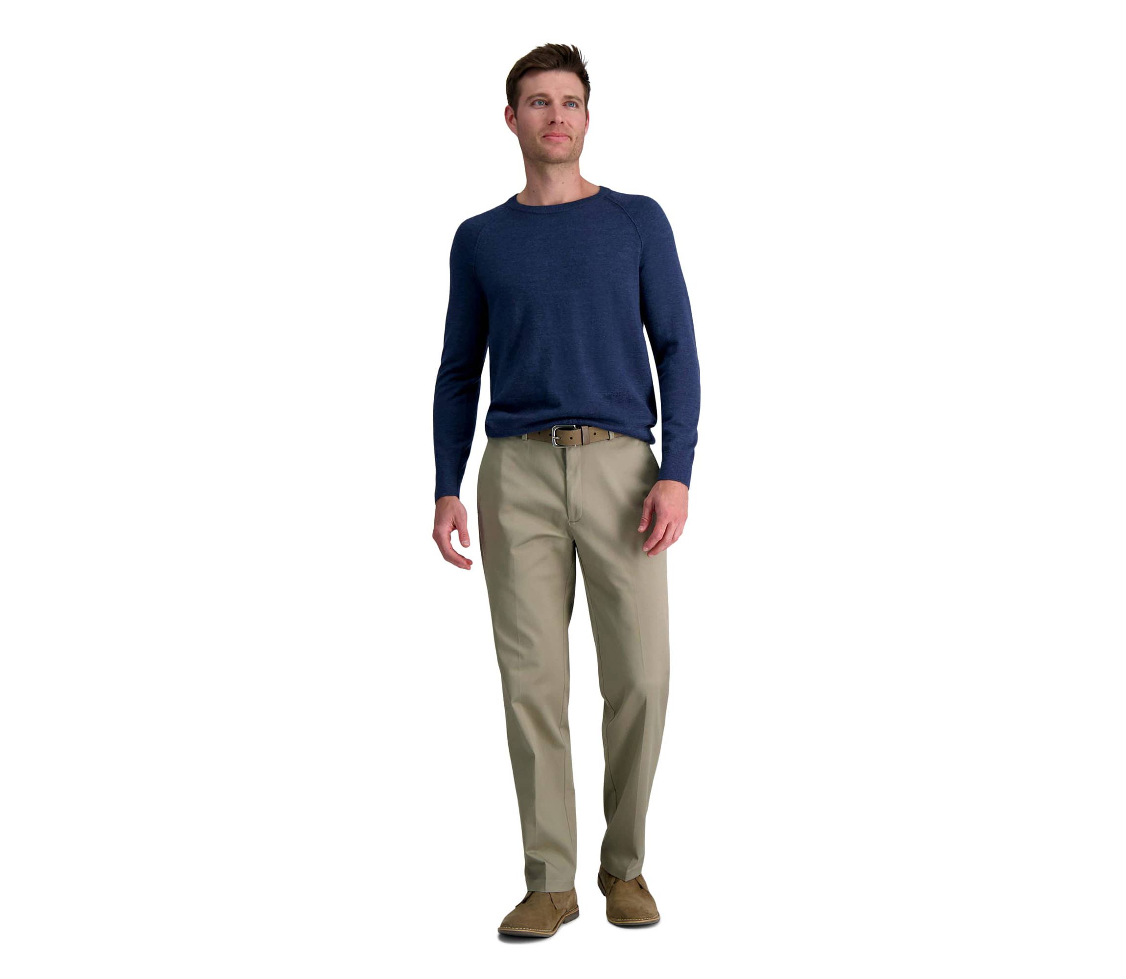 Wrinkle Free Performance Khaki Classic Fit Pant