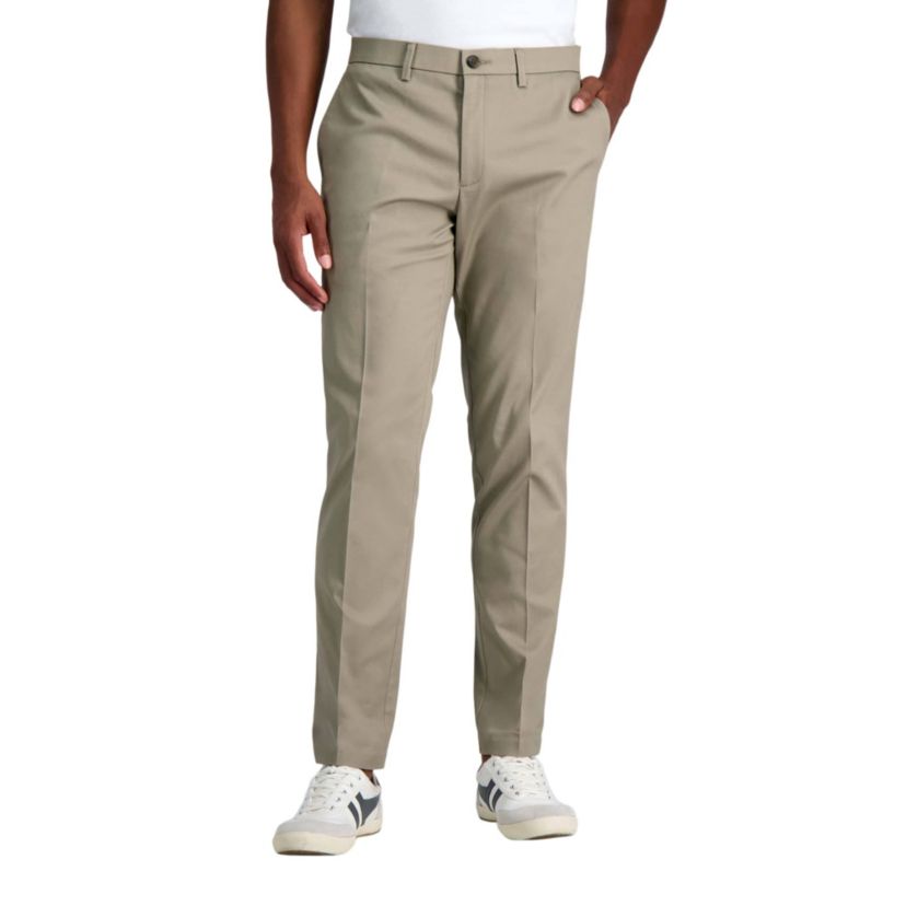 Wrinkle Free Performance Khaki Straight Fit Pant