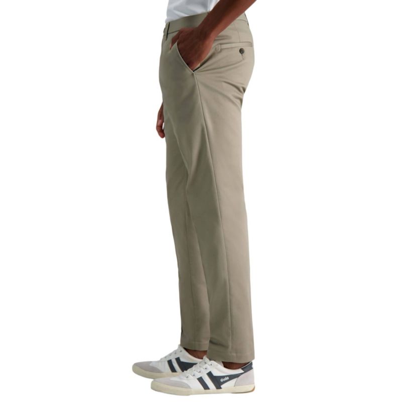 Wrinkle Free Performance Khaki Straight Fit Pant