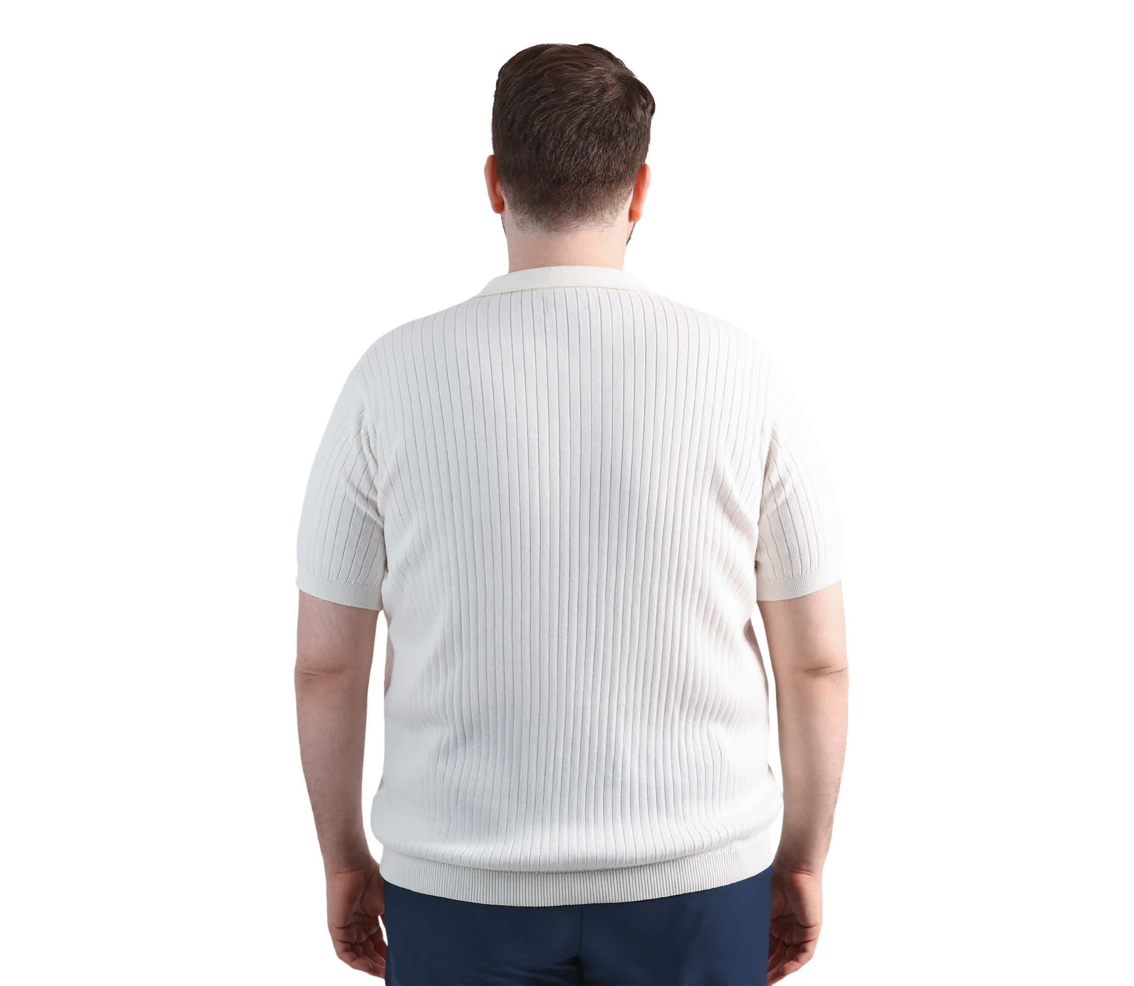 Big & Tall Haggar® Mens Johnny Collar Slim Fit Ribbed Sweater