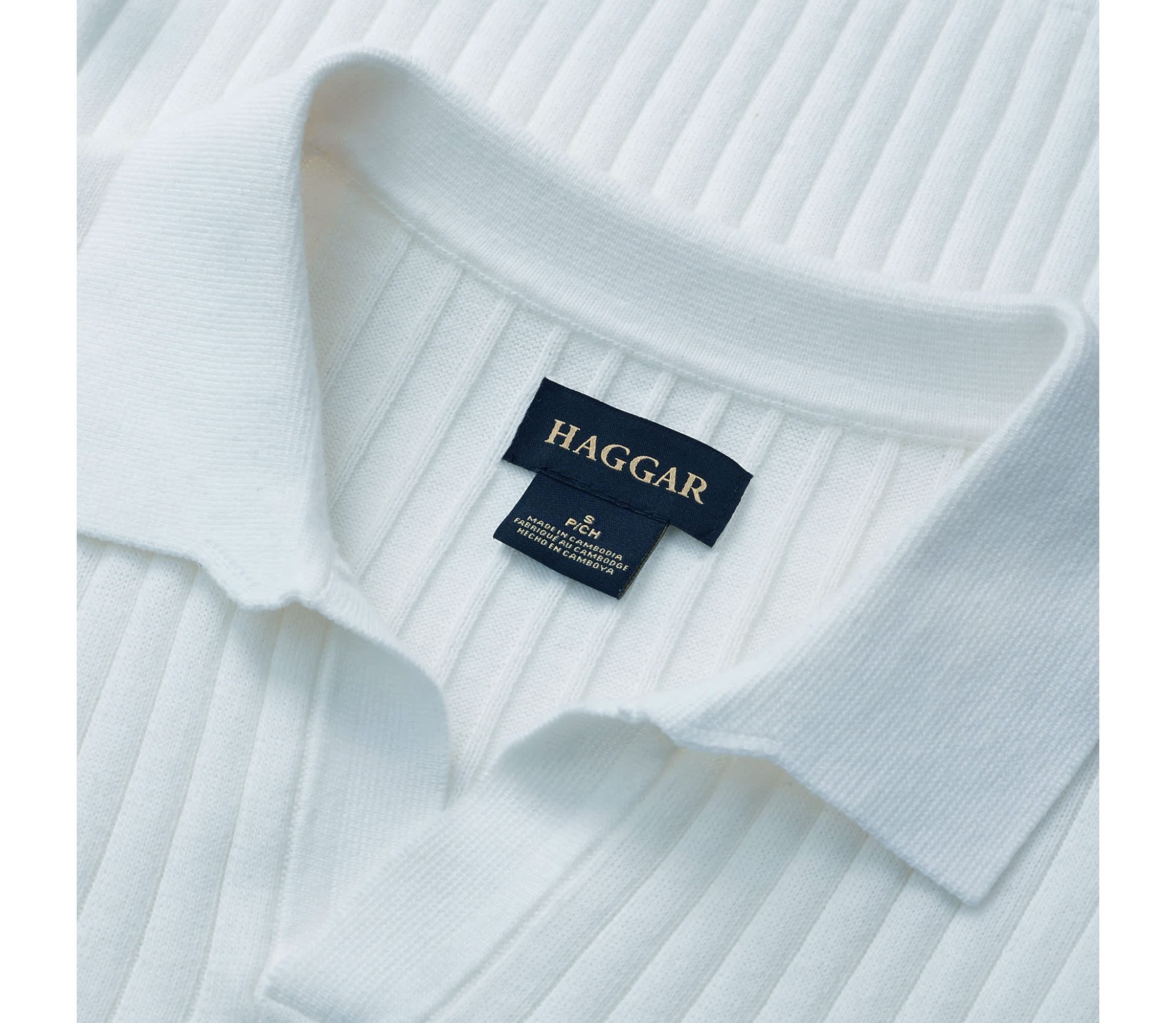 Big & Tall Haggar® Mens Johnny Collar Slim Fit Ribbed Sweater