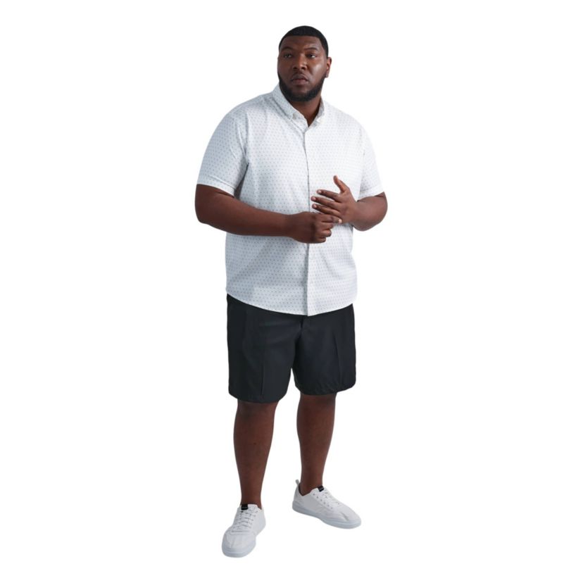 Big & Tall Haggar® Mens Short Sleeve Performance Button-Down Shirt