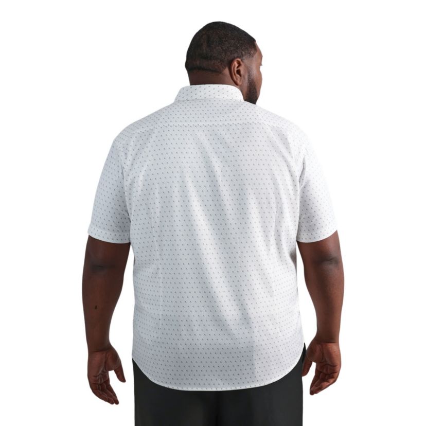 Big & Tall Haggar® Mens Short Sleeve Performance Button-Down Shirt