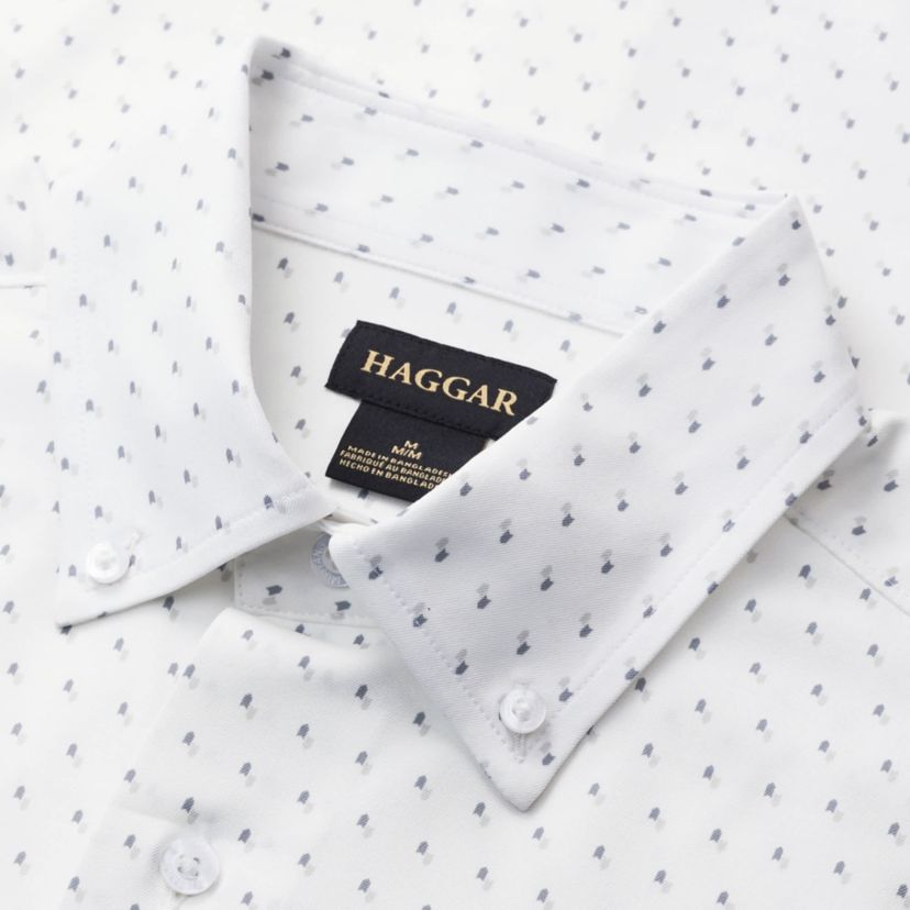 Big & Tall Haggar® Mens Short Sleeve Performance Button-Down Shirt