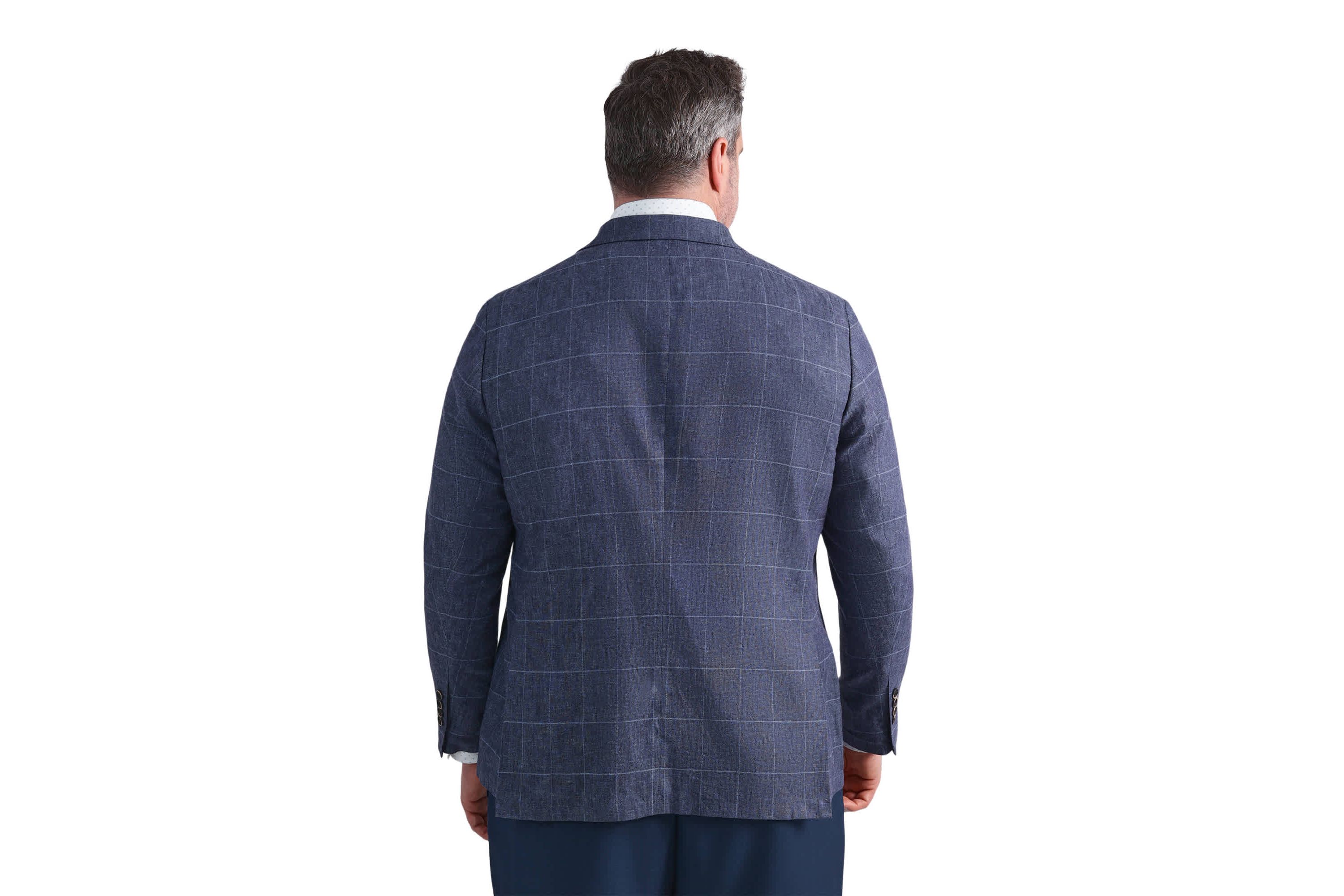 Big & Tall J.M. Haggar™ Plaid Windowpane Tailored Fit Sport Coat