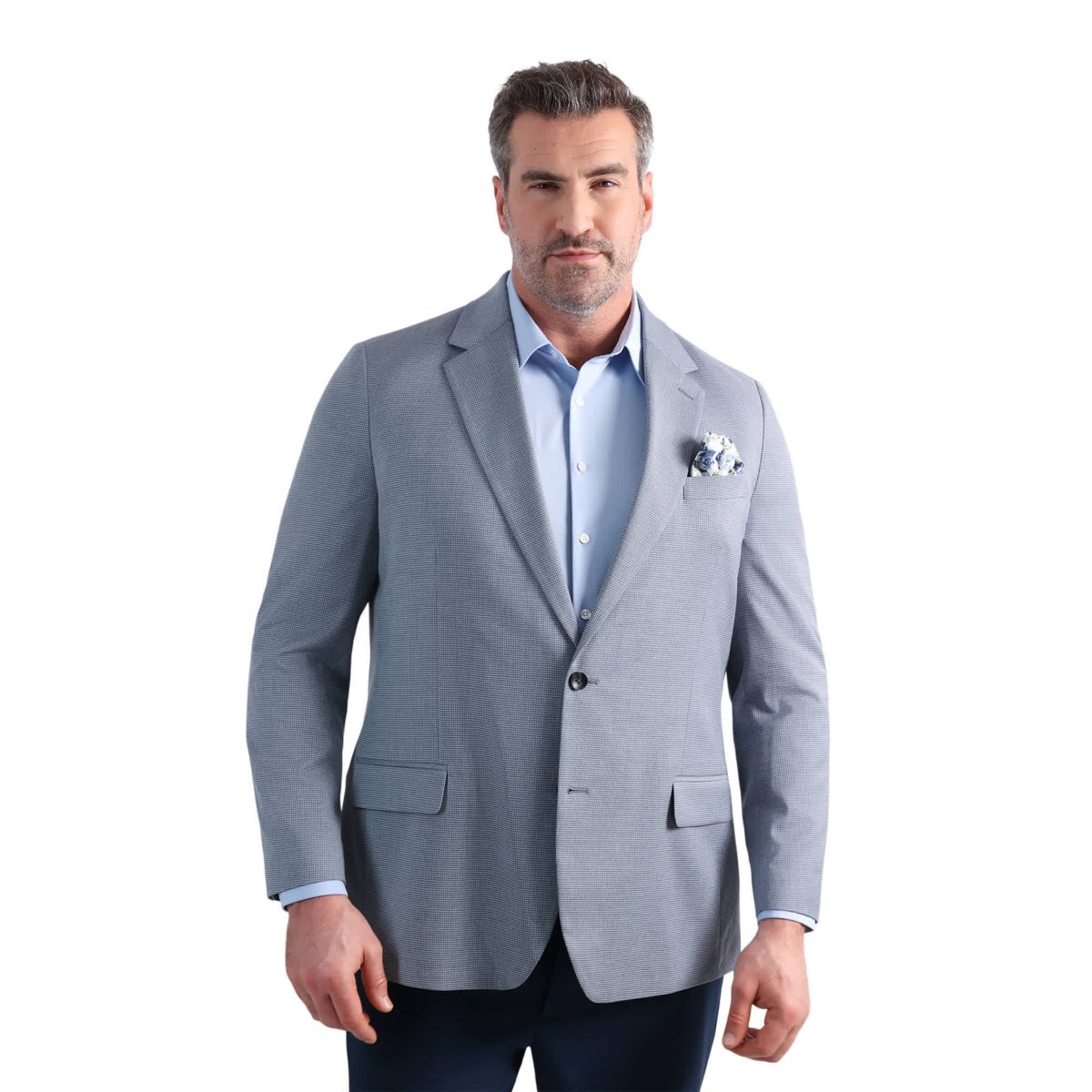 Big & Tall J.M. Haggar��� Mini Dobby Tailored Fit Sport Coat