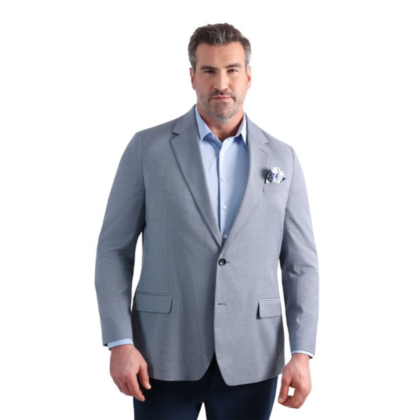 Big & Tall J.M. Haggar™ Mini Dobby Tailored Fit Sport Coat