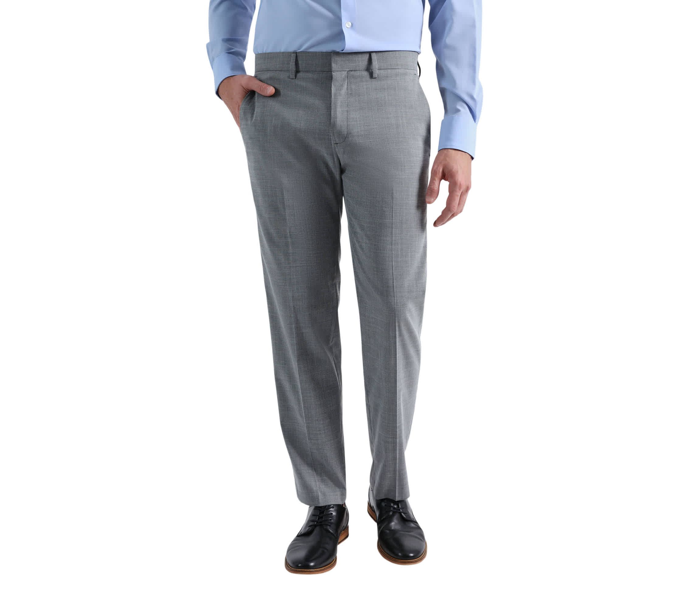 J.M. Haggar™ Micro Houndstooth Slim Fit Flat Front Suit Separates Pant