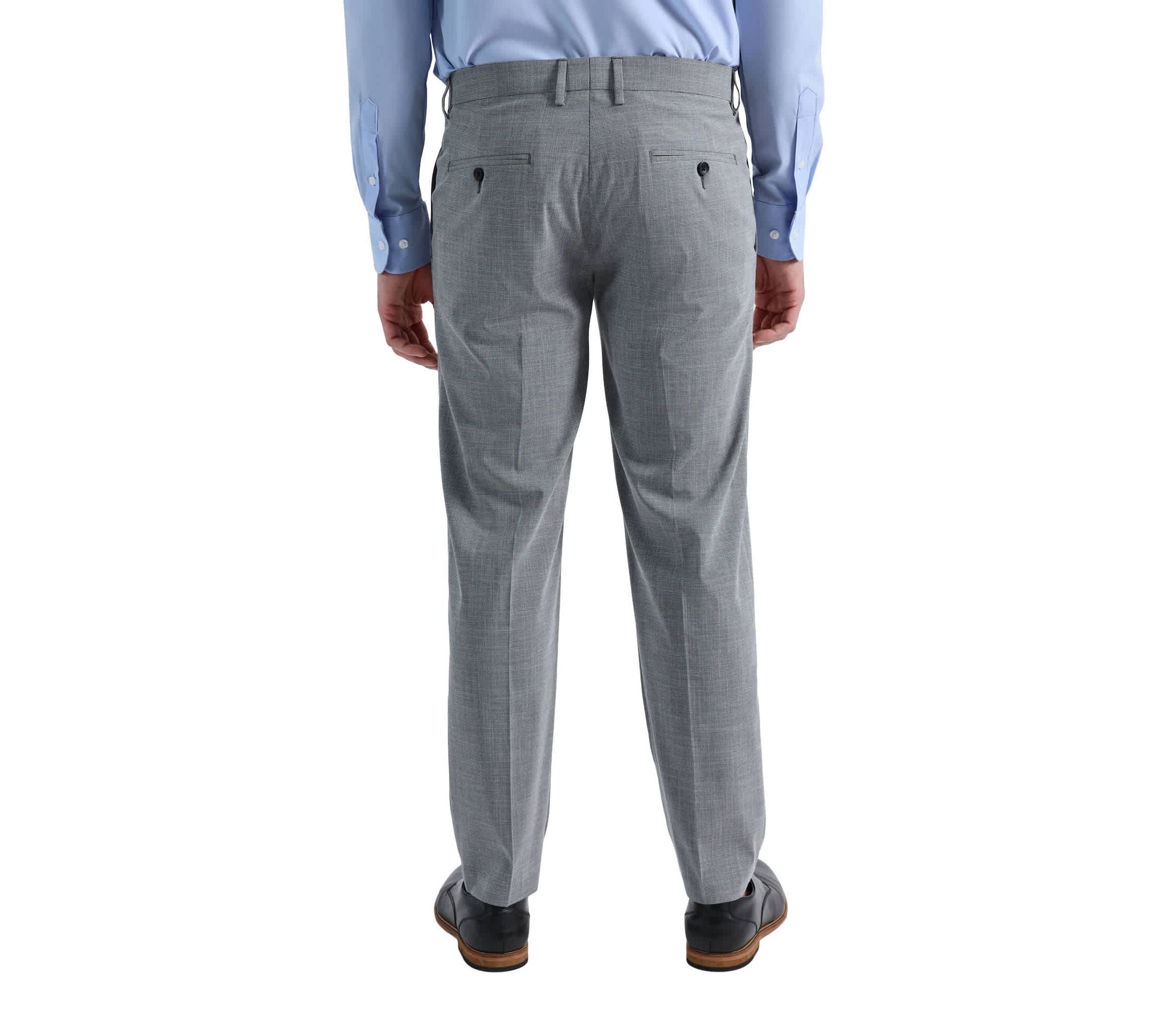 J.M. Haggar™ Micro Houndstooth Slim Fit Flat Front Suit Separates Pant