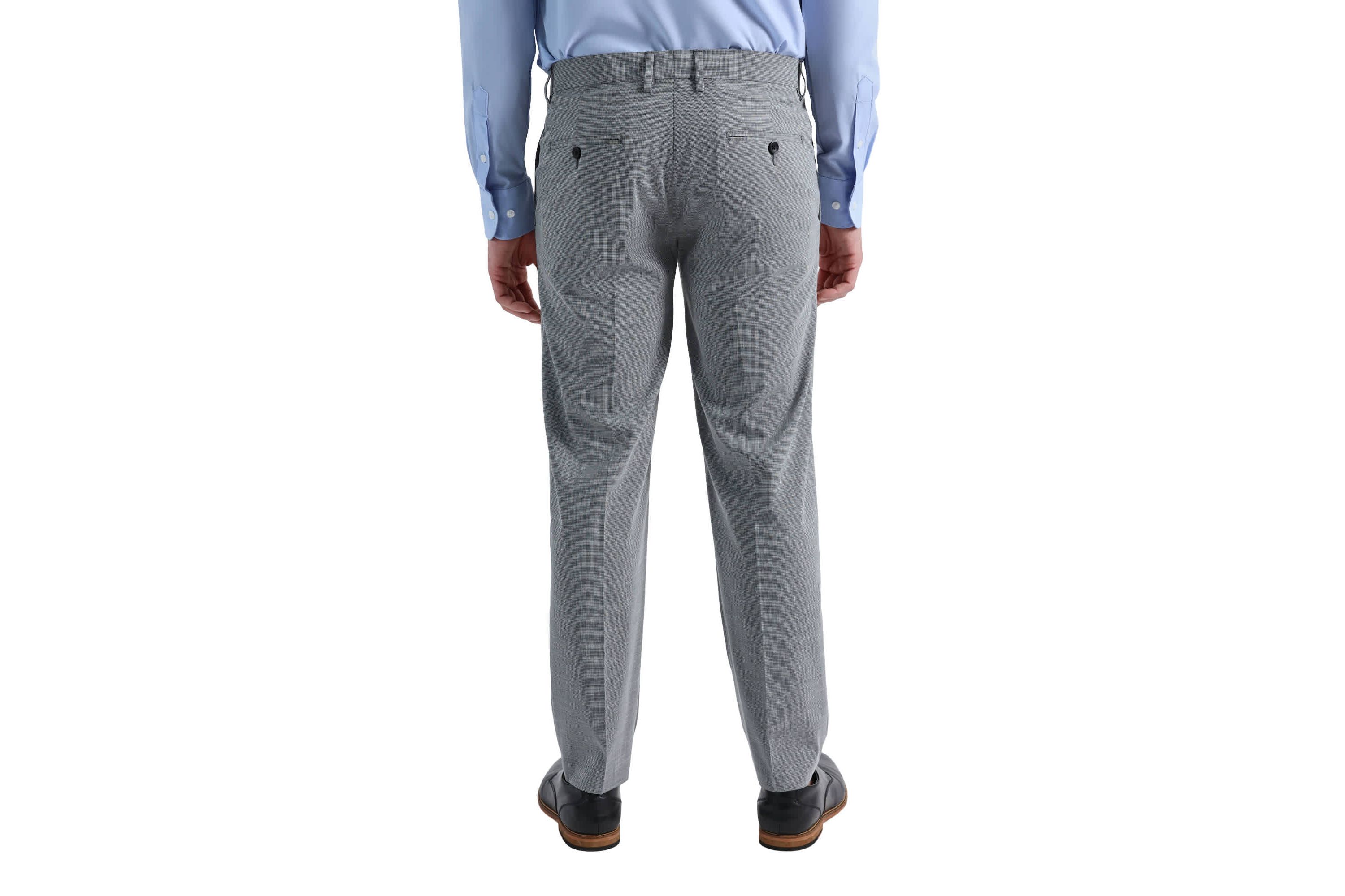 J.M. Haggar™ Micro Houndstooth Slim Fit Flat Front Suit Separates Pant